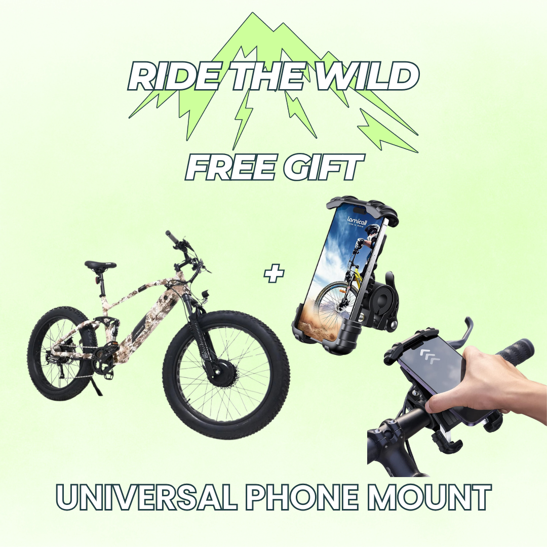 Eunorau DEFENDER-S AWD Dual Suspension Fat Tire Electric Mountain Bike Top Speed 20mph