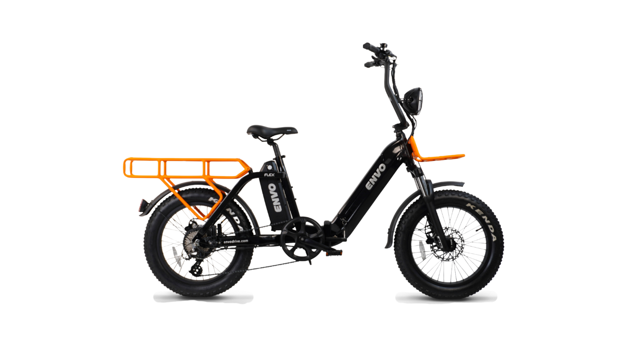 ENVO Flex Overland Off-Road Folding Cargo Electric Bike Top Speed 20mph 500W