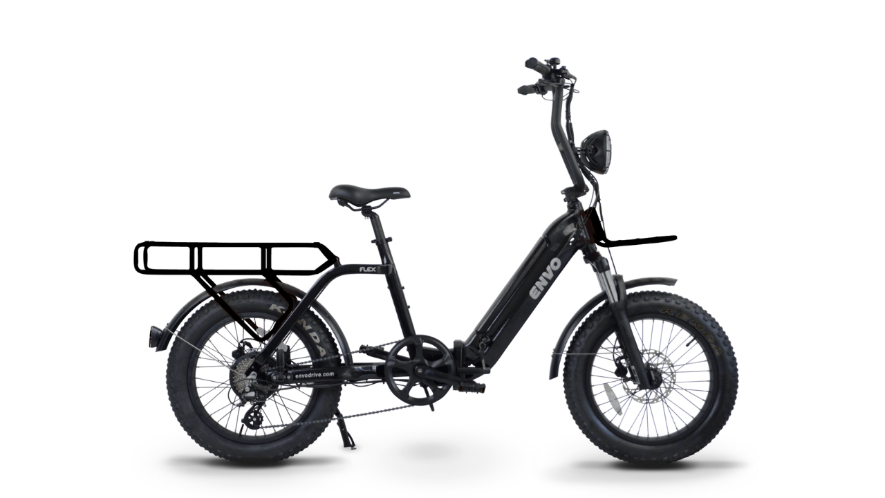 ENVO Flex Overland Off-Road Folding Cargo Electric Bike Top Speed 20mph 500W