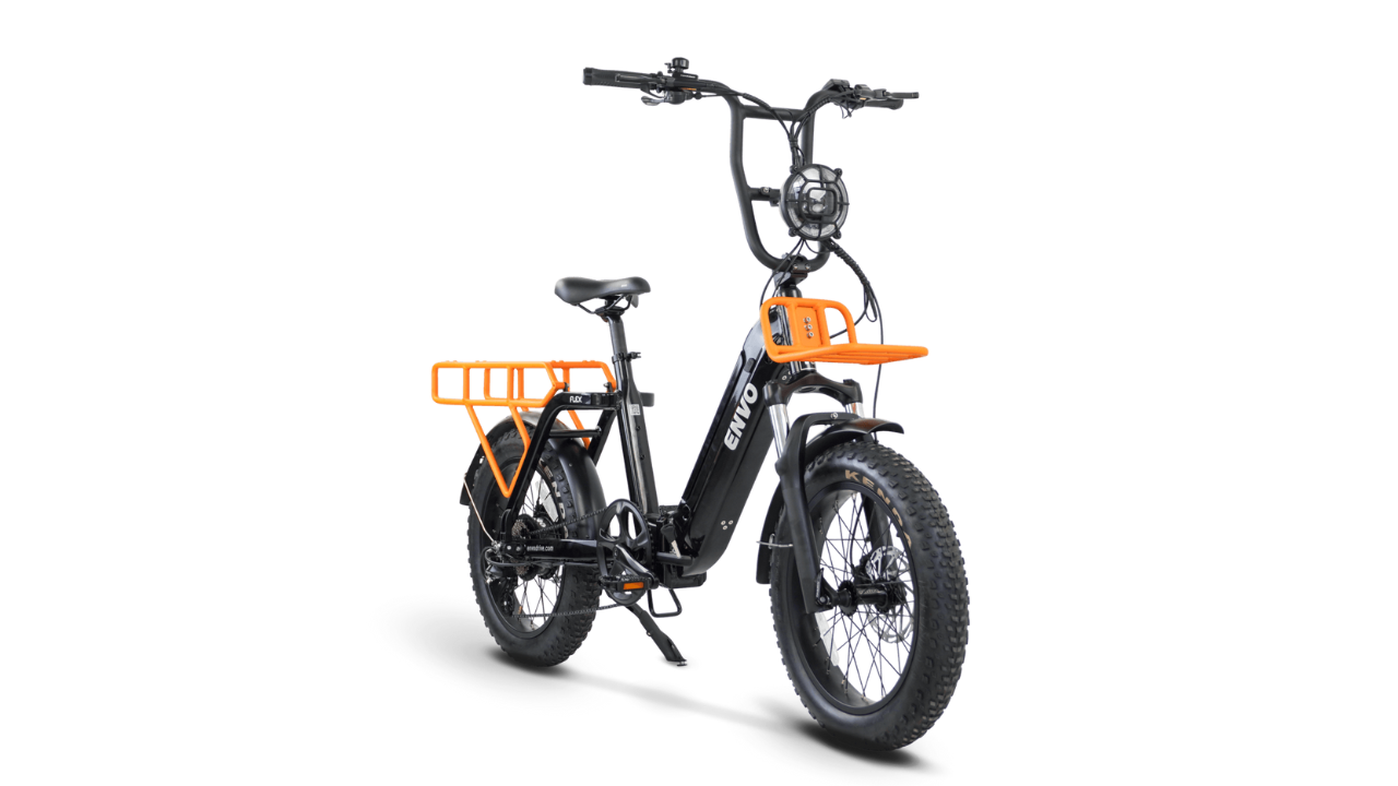 ENVO Flex Overland Off-Road Folding Cargo Electric Bike Top Speed 20mph 500W