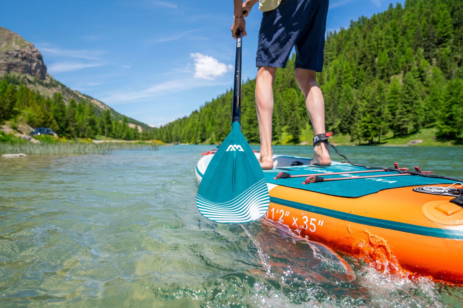 Aqua Marina BT-24CAP Cascade 11'2" Inflatable Stand Up Paddle-Kayak Hybrid Board