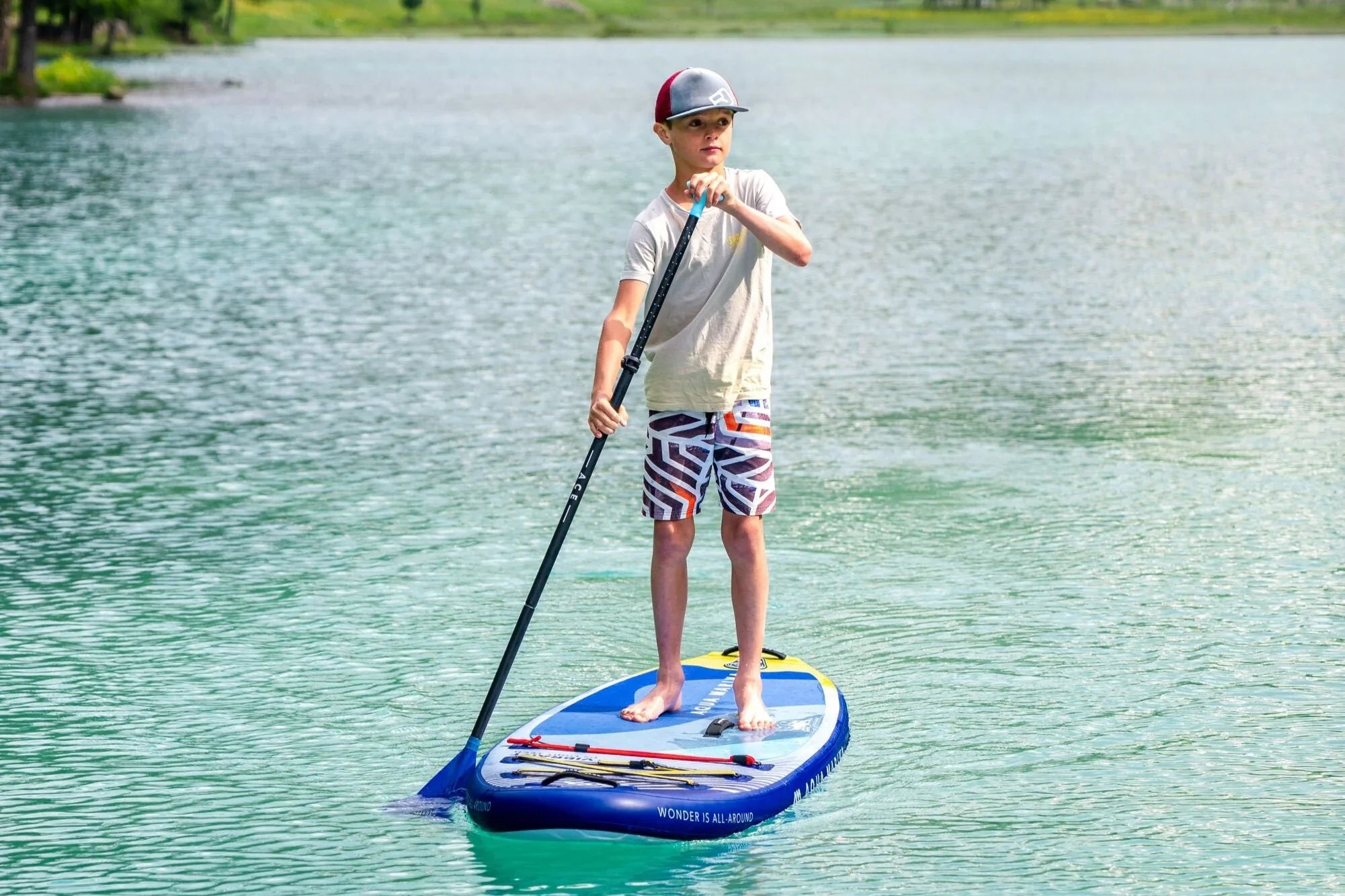 Aqua Marina BT-24VIP Vibrant 8'0" Inflatable Stand Up Paddle Board Youth Series