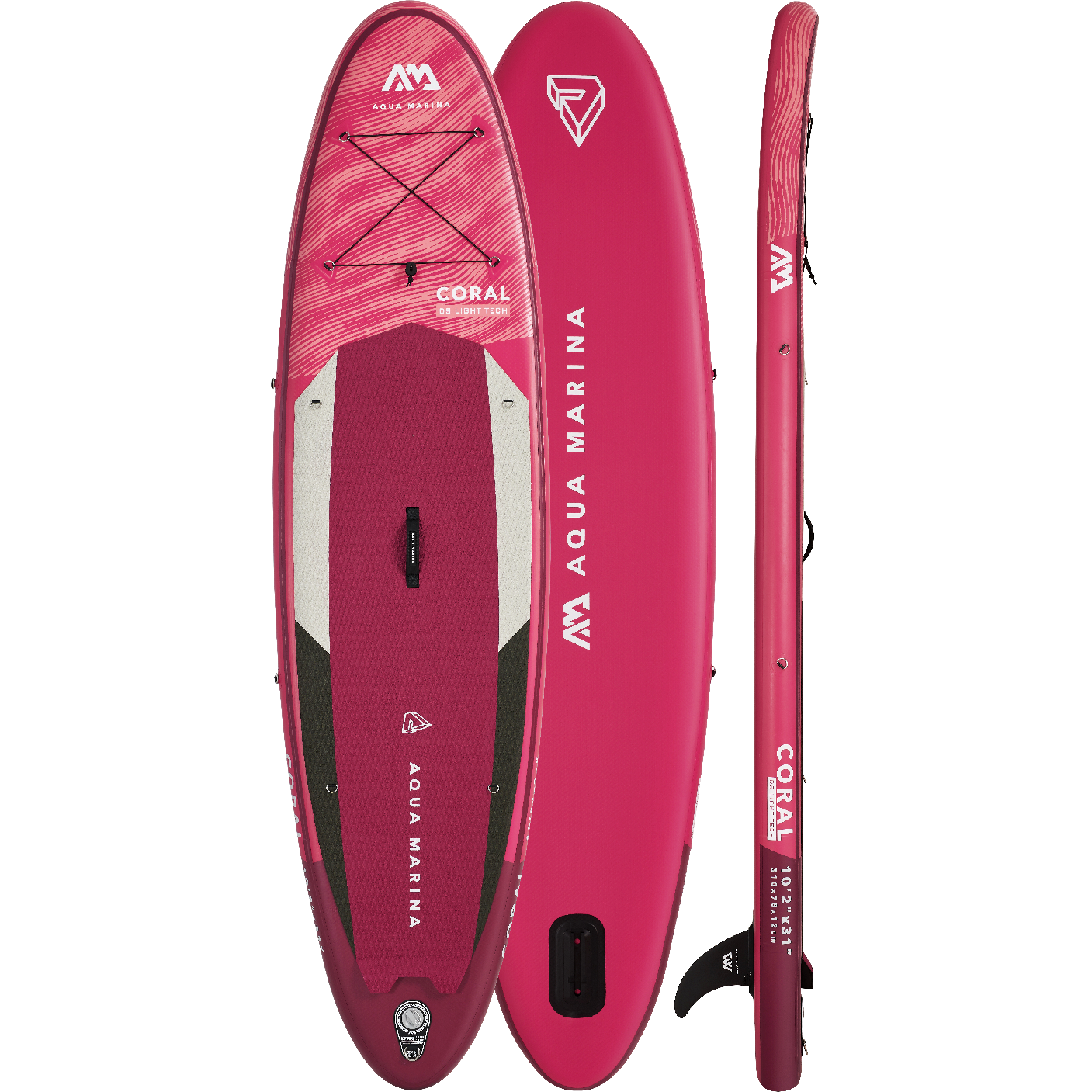 Aqua Marina CORAL 10'2" Inflatable Paddle Board All-Around Advanced SUP
