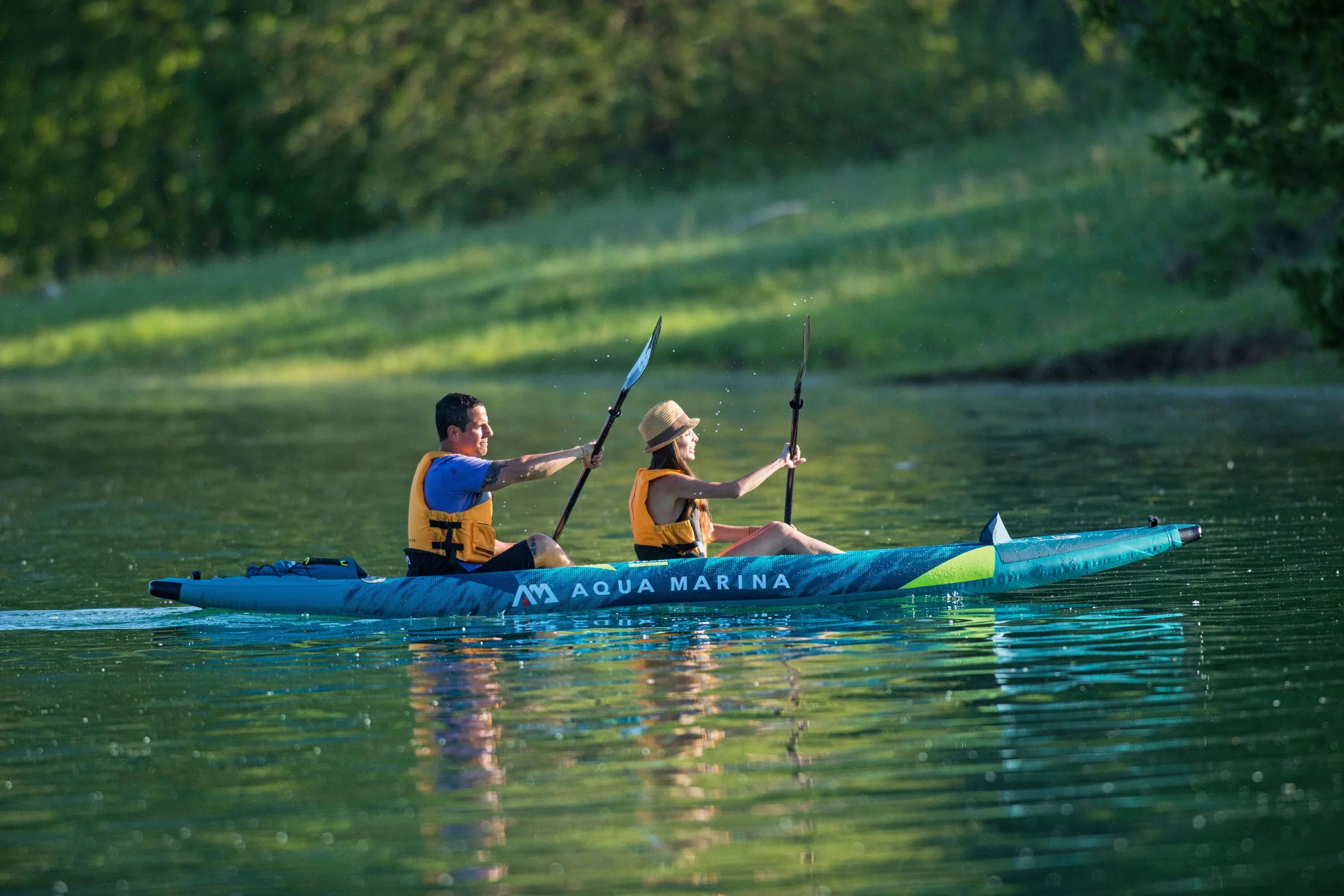 Aqua Marina ST-412 Steam 13'6" Inflatable Kayak 2-Person