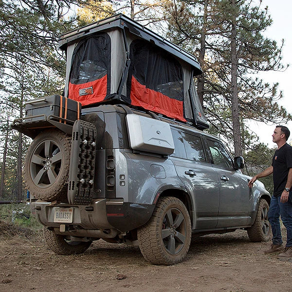 Badass Tents 2020-24 Land Rover NEW Defender 110 CONVOY® Rooftop Tent w/ Low Mount Crossbars