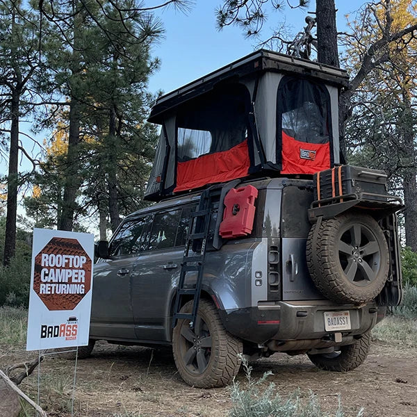 Badass Tents 2020-24 Land Rover NEW Defender 110 CONVOY® Rooftop Tent w/ Low Mount Crossbars