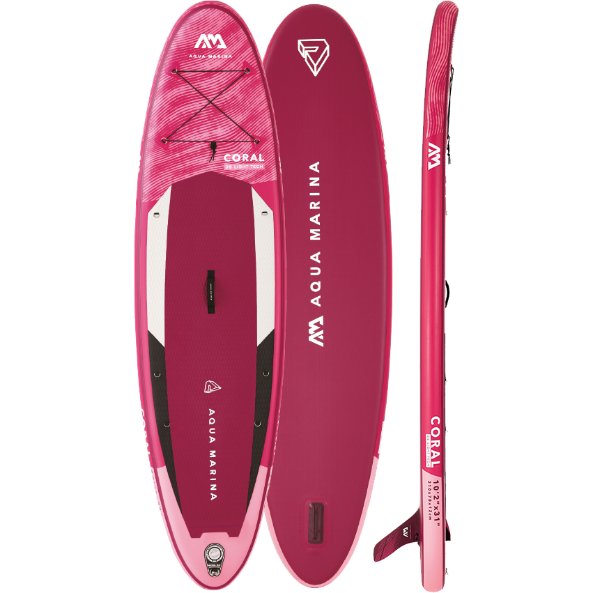 Aqua Marina CORAL 10'2" Inflatable Paddle Board All-Around Advanced SUP