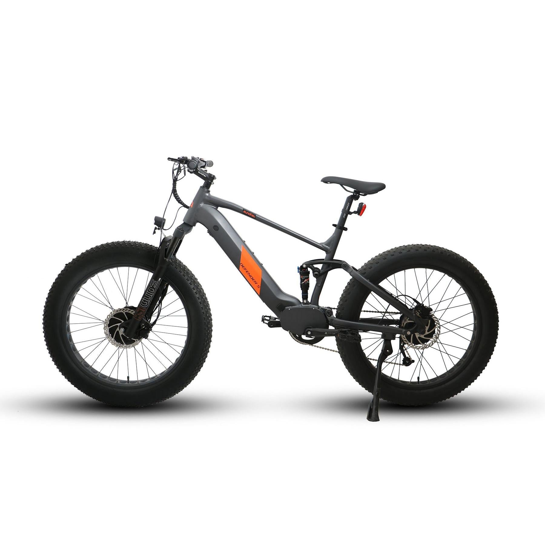 Eunorau DEFENDER-S AWD Dual Suspension Fat Tire Electric Mountain Bike Top Speed 20mph