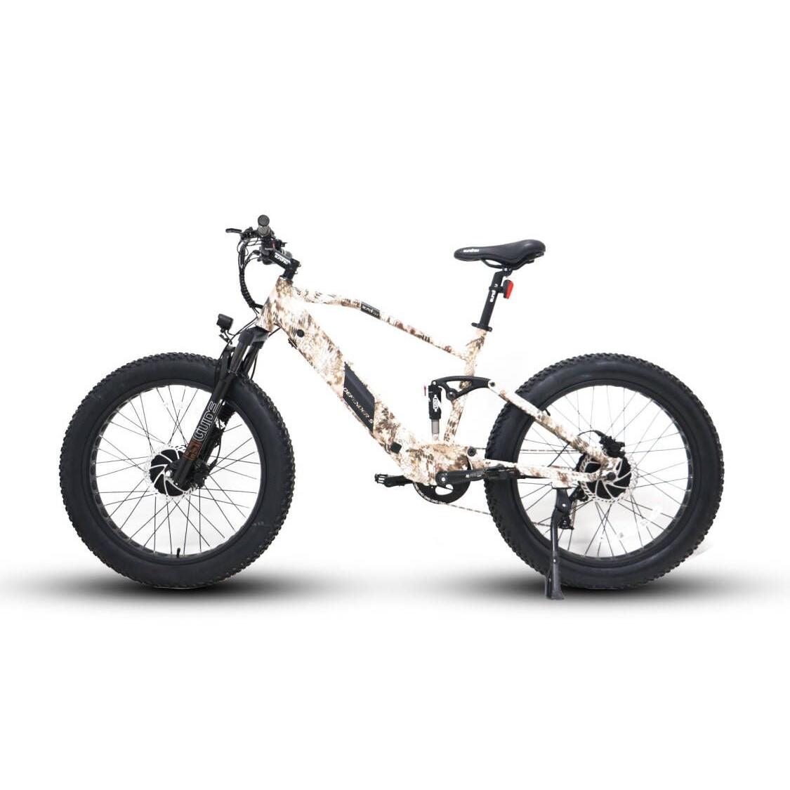 Eunorau DEFENDER-S AWD Dual Suspension Fat Tire Electric Mountain Bike Top Speed 20mph