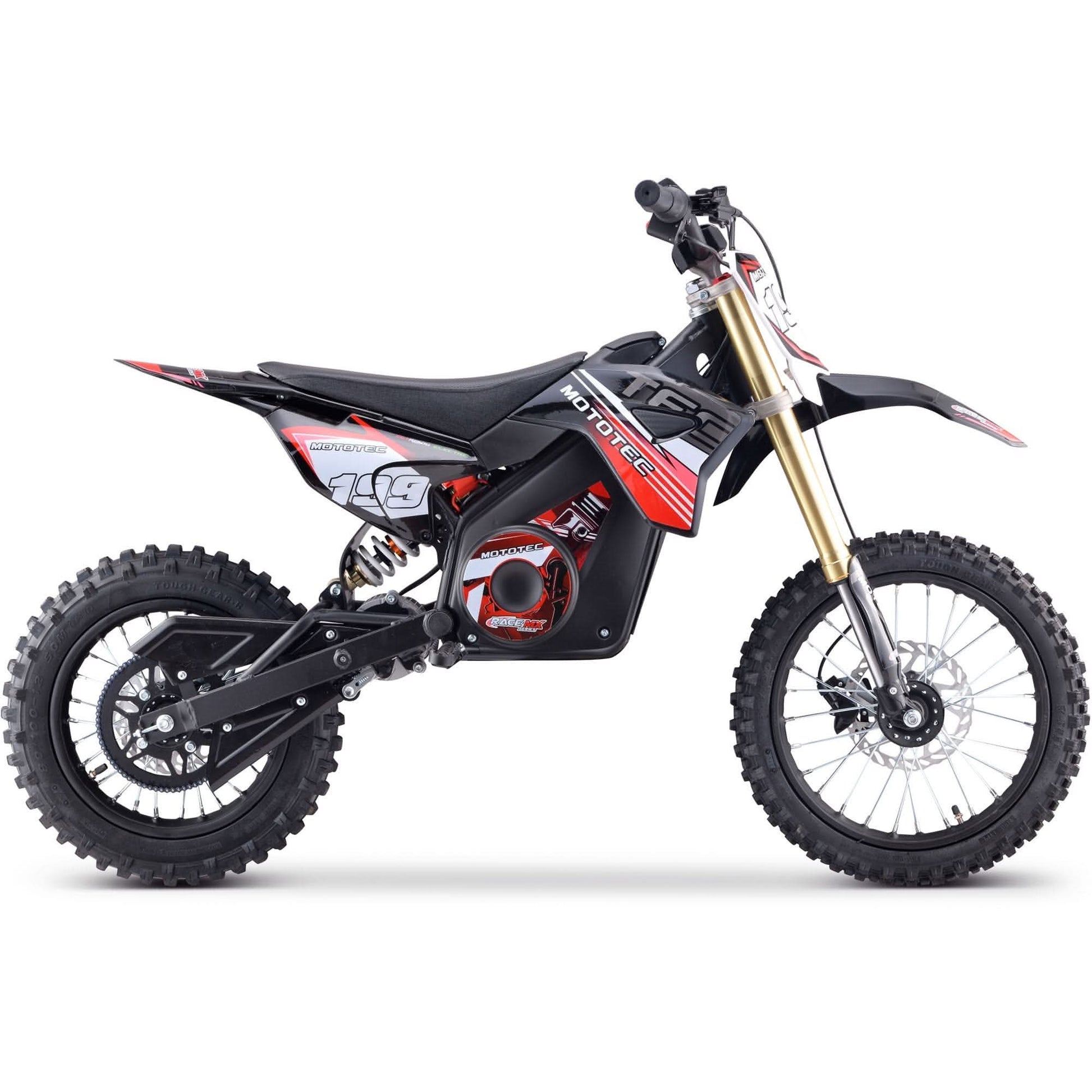 MotoTec 48v Pro Electric Dirt Bike 1600w Lithium Top Speed 25mph