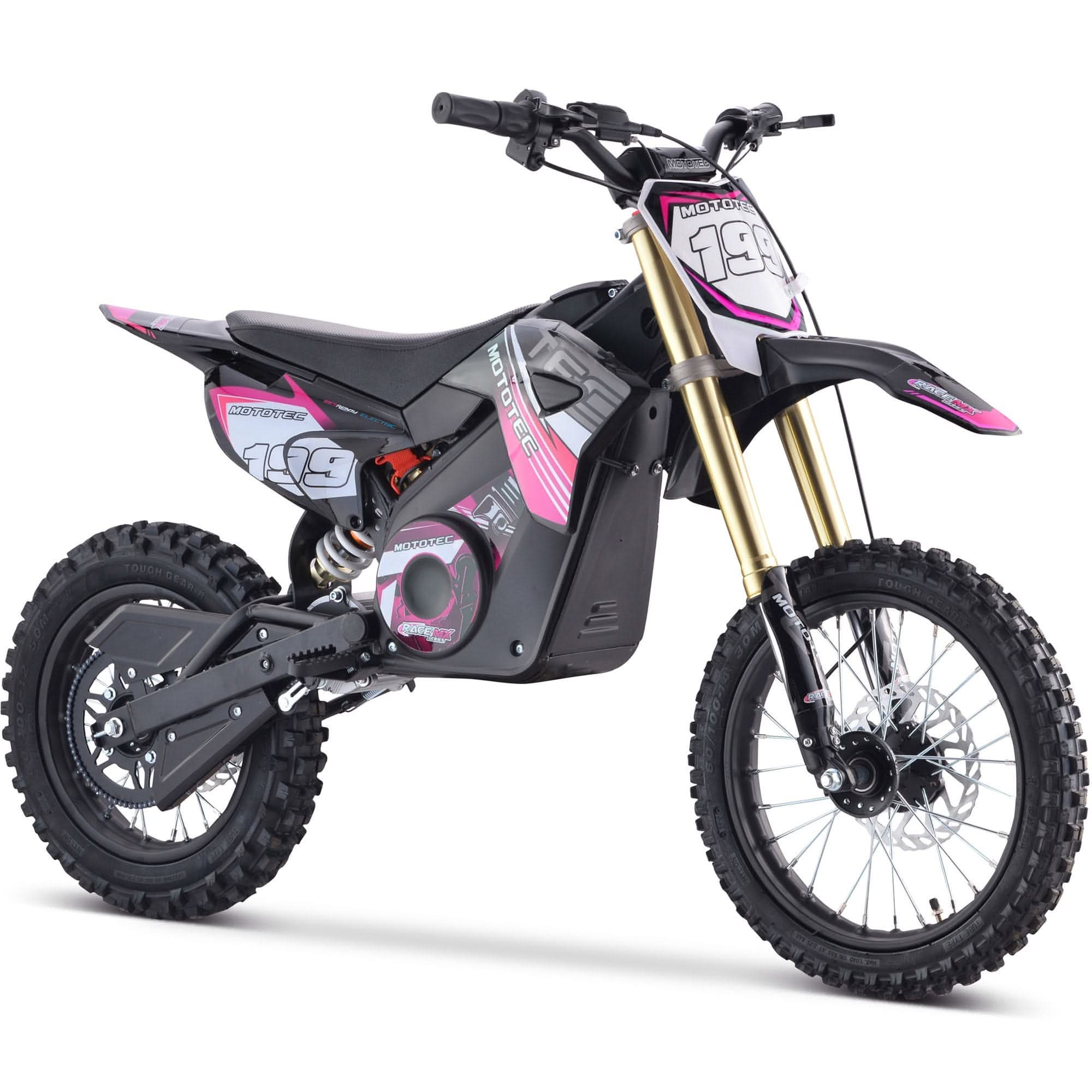 MotoTec 48v Pro Electric Dirt Bike 1600w Lithium Top Speed 25mph