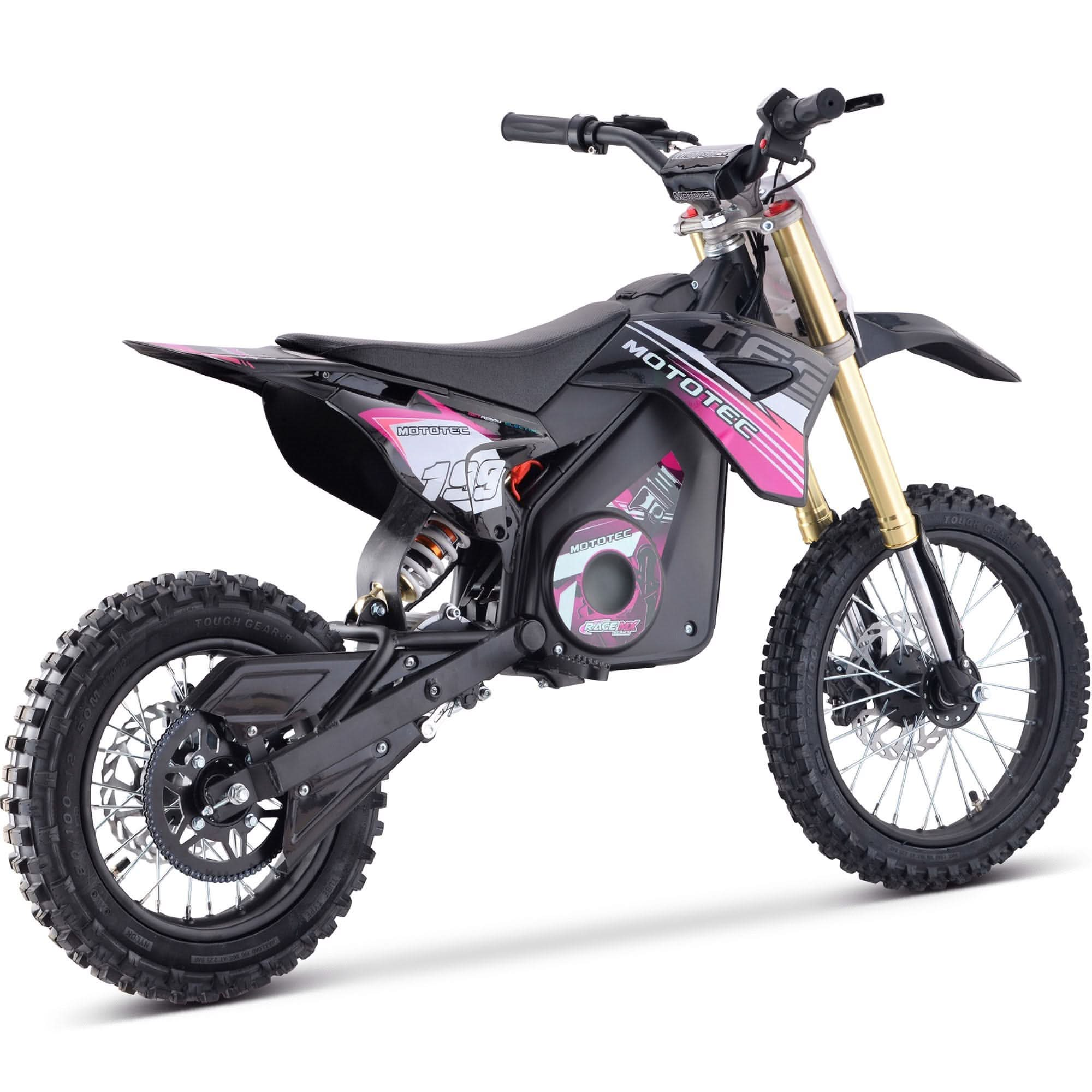 MotoTec 48v Pro Electric Dirt Bike 1600w Lithium Top Speed 25mph