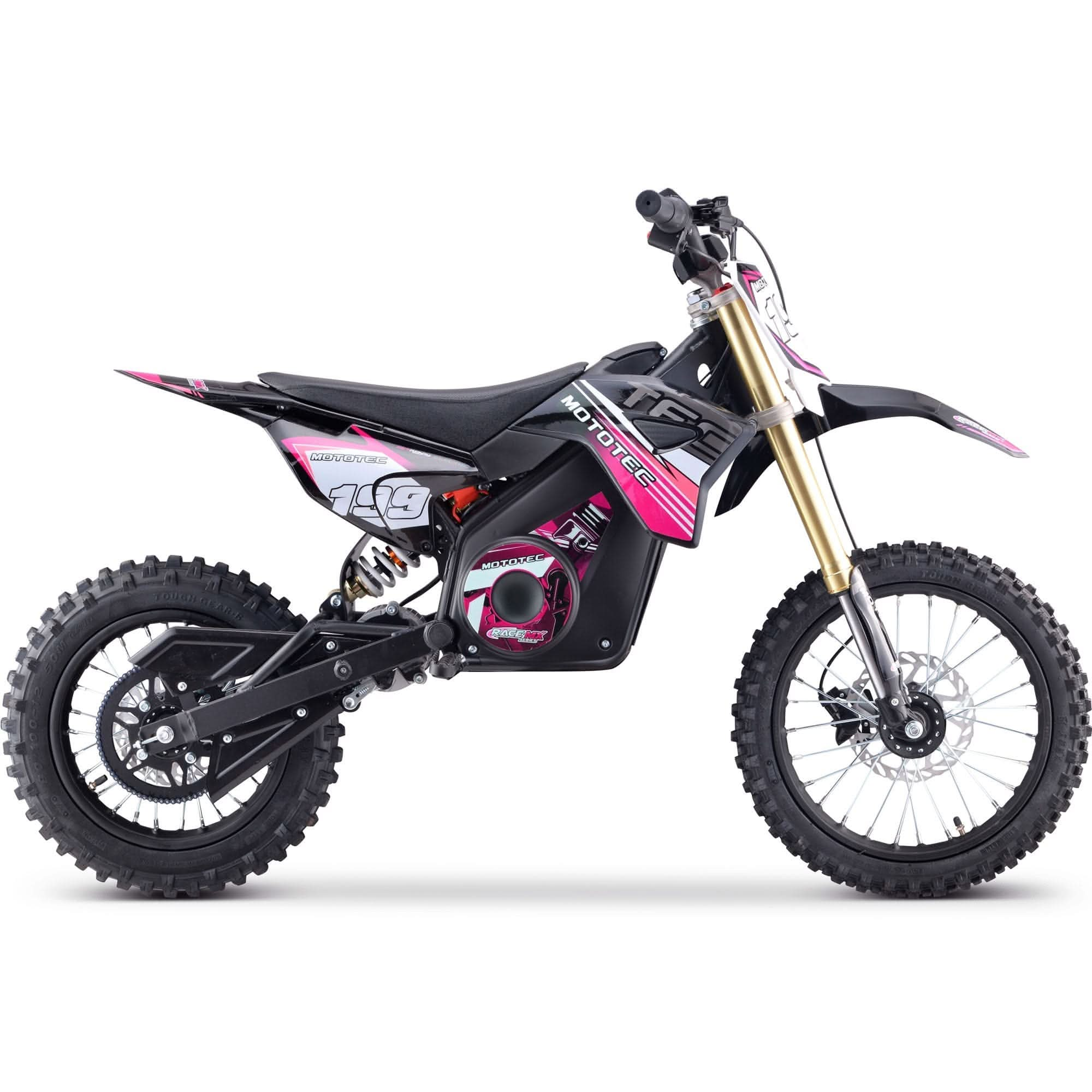 MotoTec 48v Pro Electric Dirt Bike 1600w Lithium Top Speed 25mph