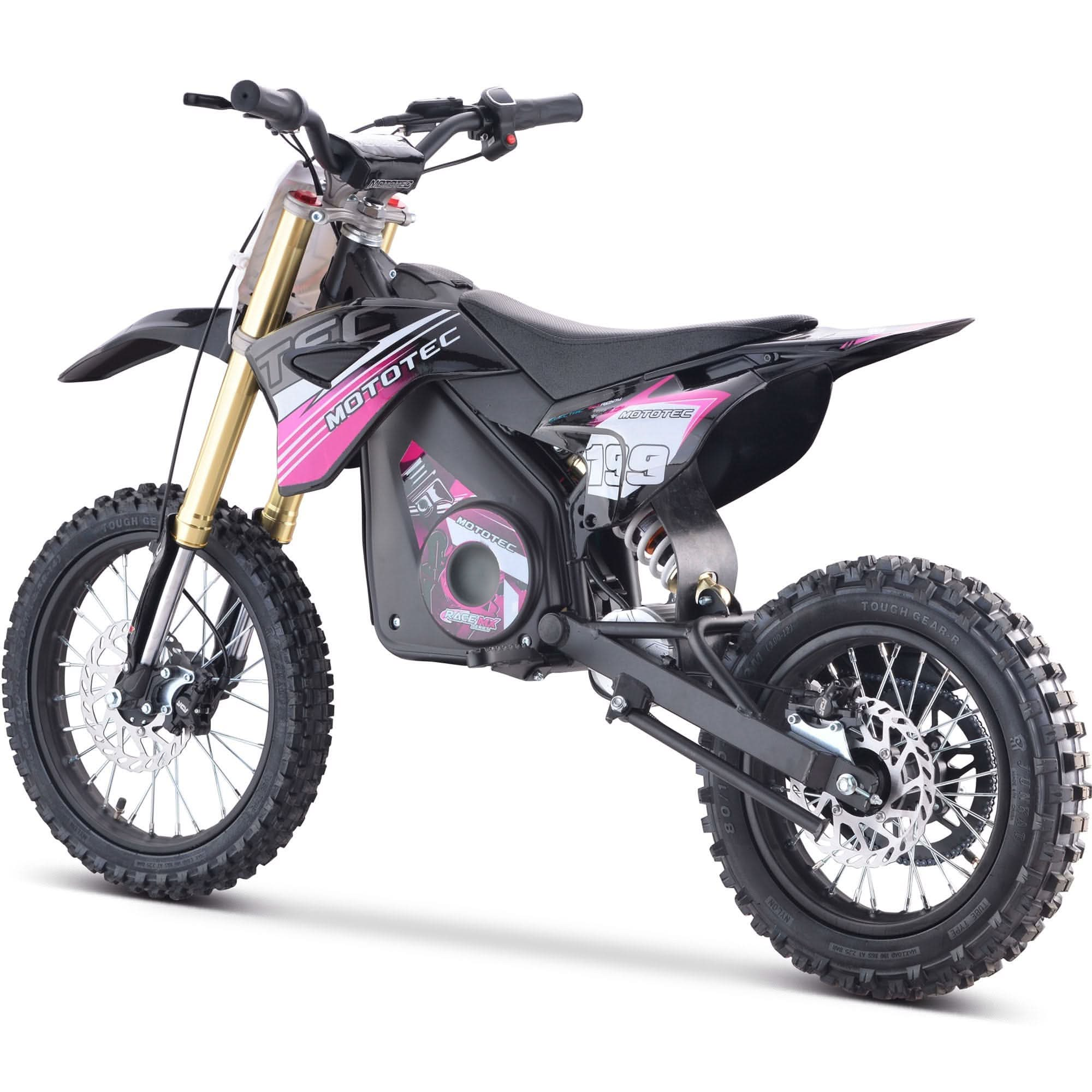 MotoTec 48v Pro Electric Dirt Bike 1600w Lithium Top Speed 25mph