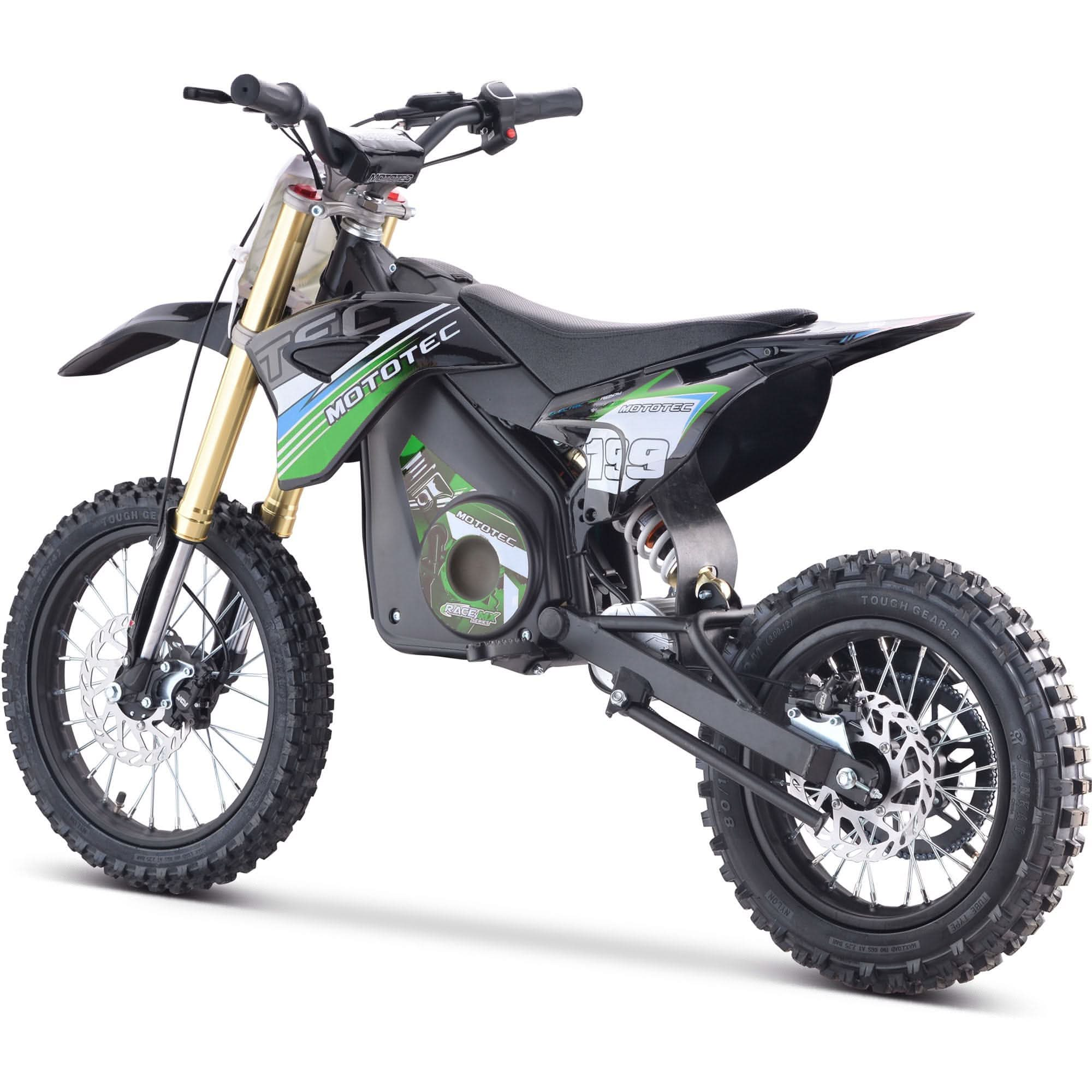 MotoTec 48v Pro Electric Dirt Bike 1600w Lithium Top Speed 25mph