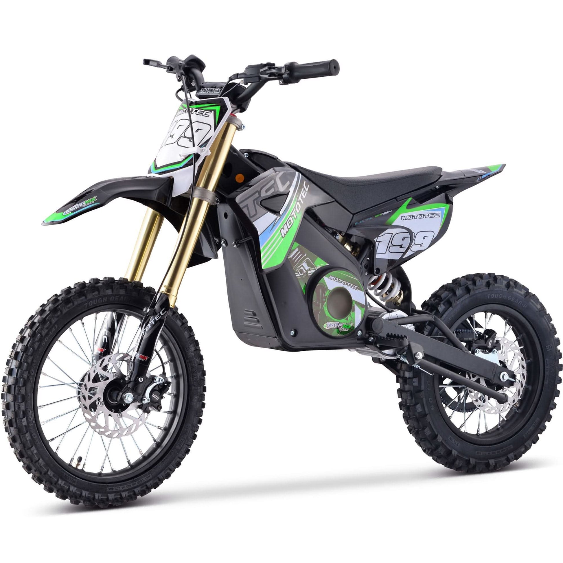 MotoTec 48v Pro Electric Dirt Bike 1600w Lithium Top Speed 25mph