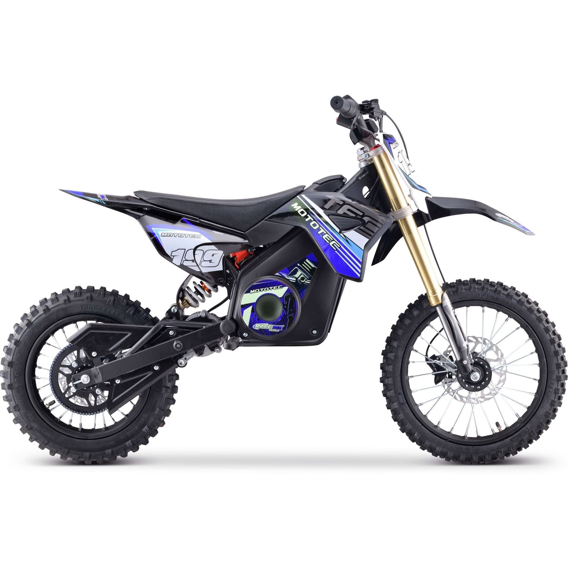 MotoTec 48v Pro Electric Dirt Bike 1600w Lithium Top Speed 25mph