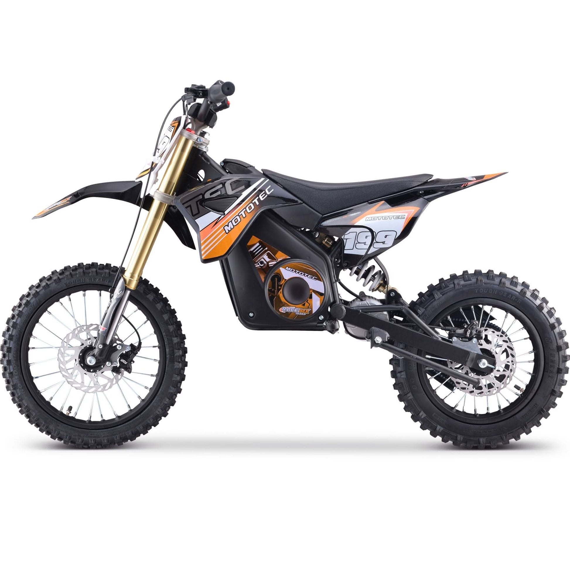 MotoTec 48v Pro Electric Dirt Bike 1600w Lithium Top Speed 25mph