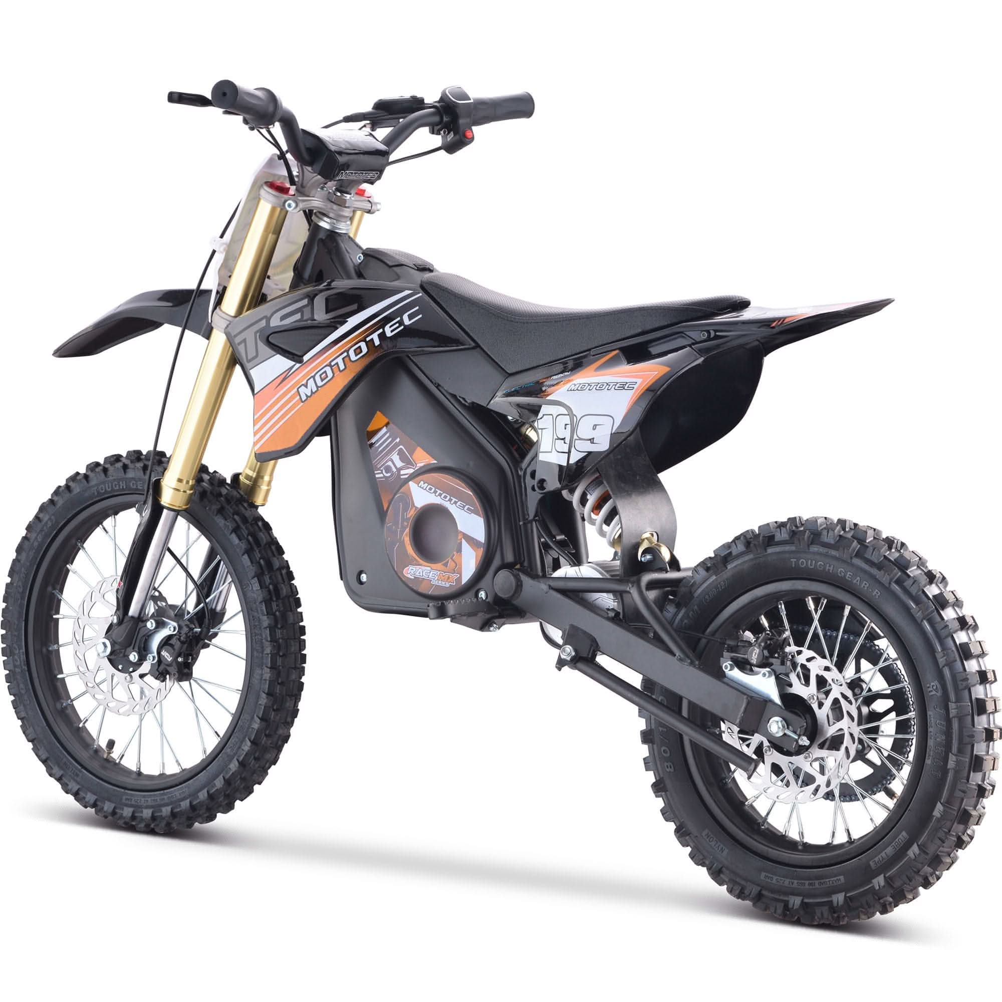 MotoTec 48v Pro Electric Dirt Bike 1600w Lithium Top Speed 25mph