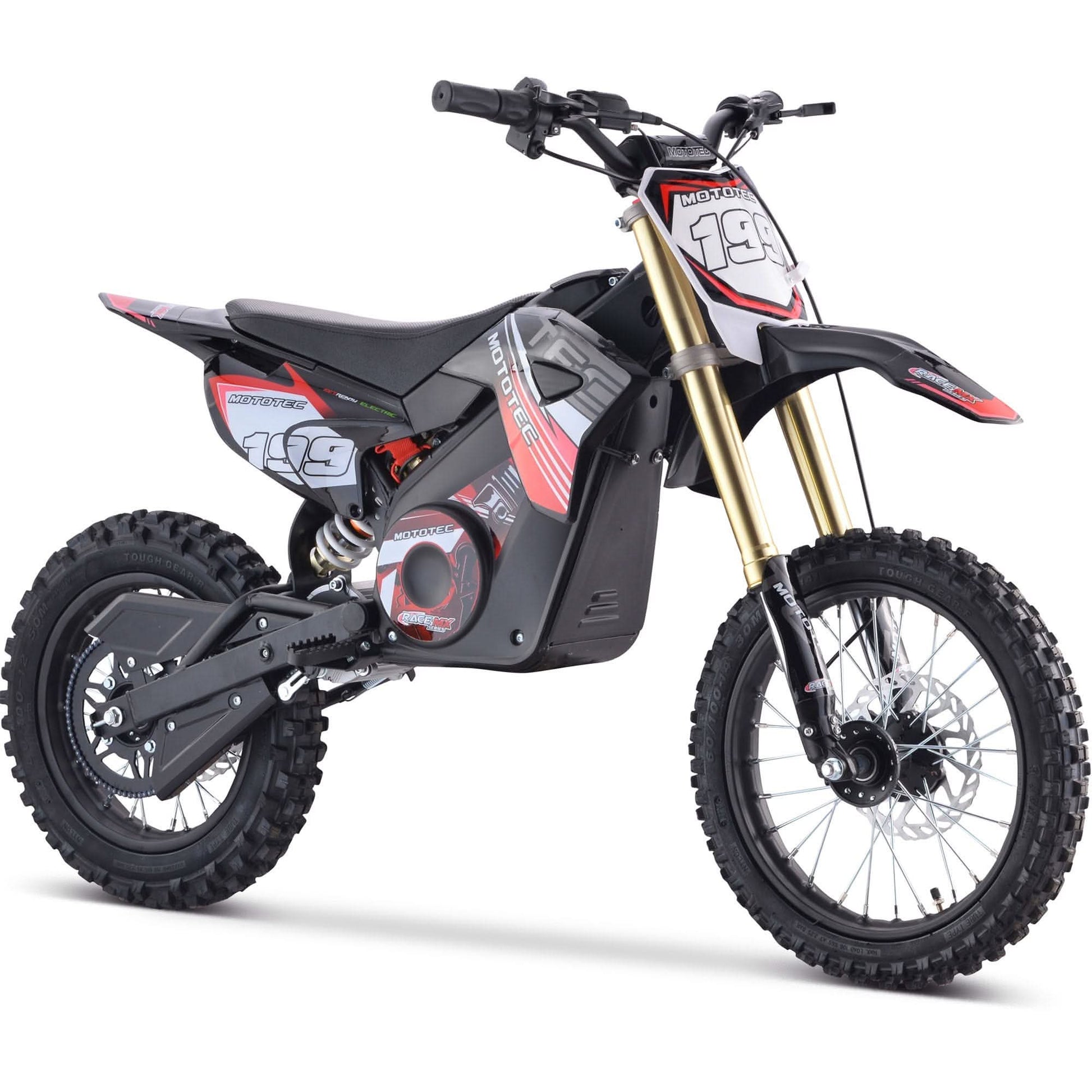 MotoTec 48v Pro Electric Dirt Bike 1600w Lithium Top Speed 25mph