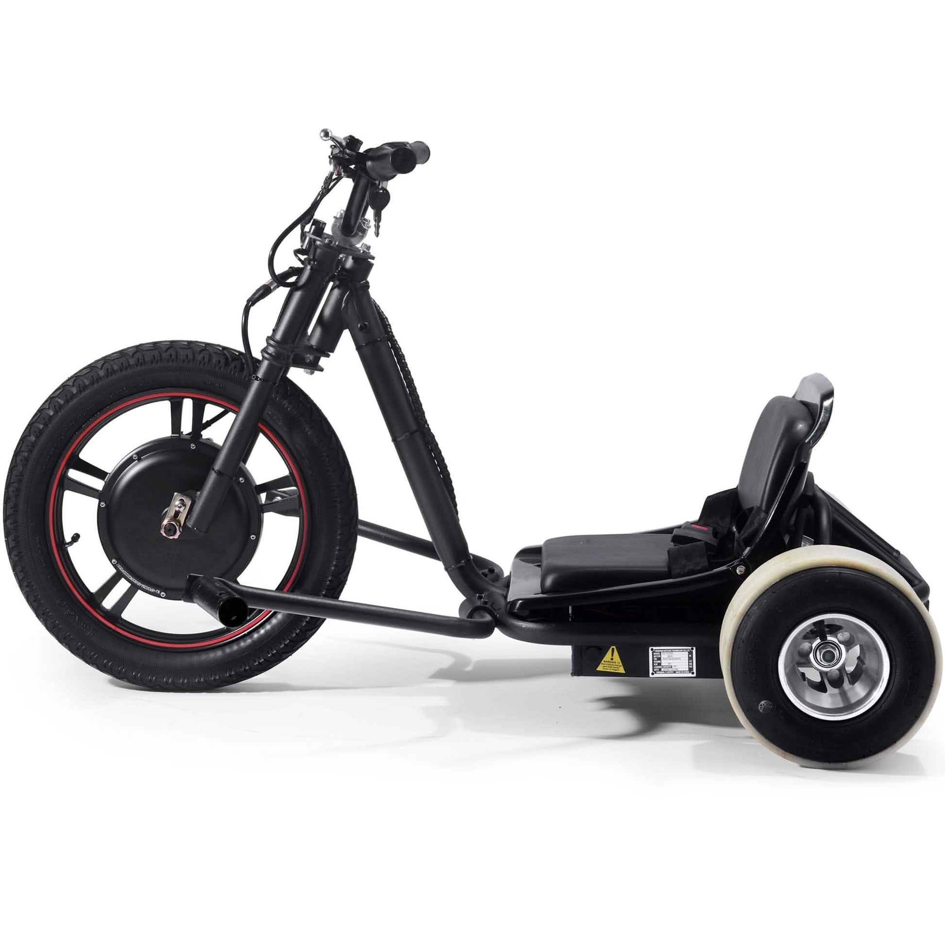 MotoTec Drifter 48v 800w Electric Trike Lithium Top Speed 25mph