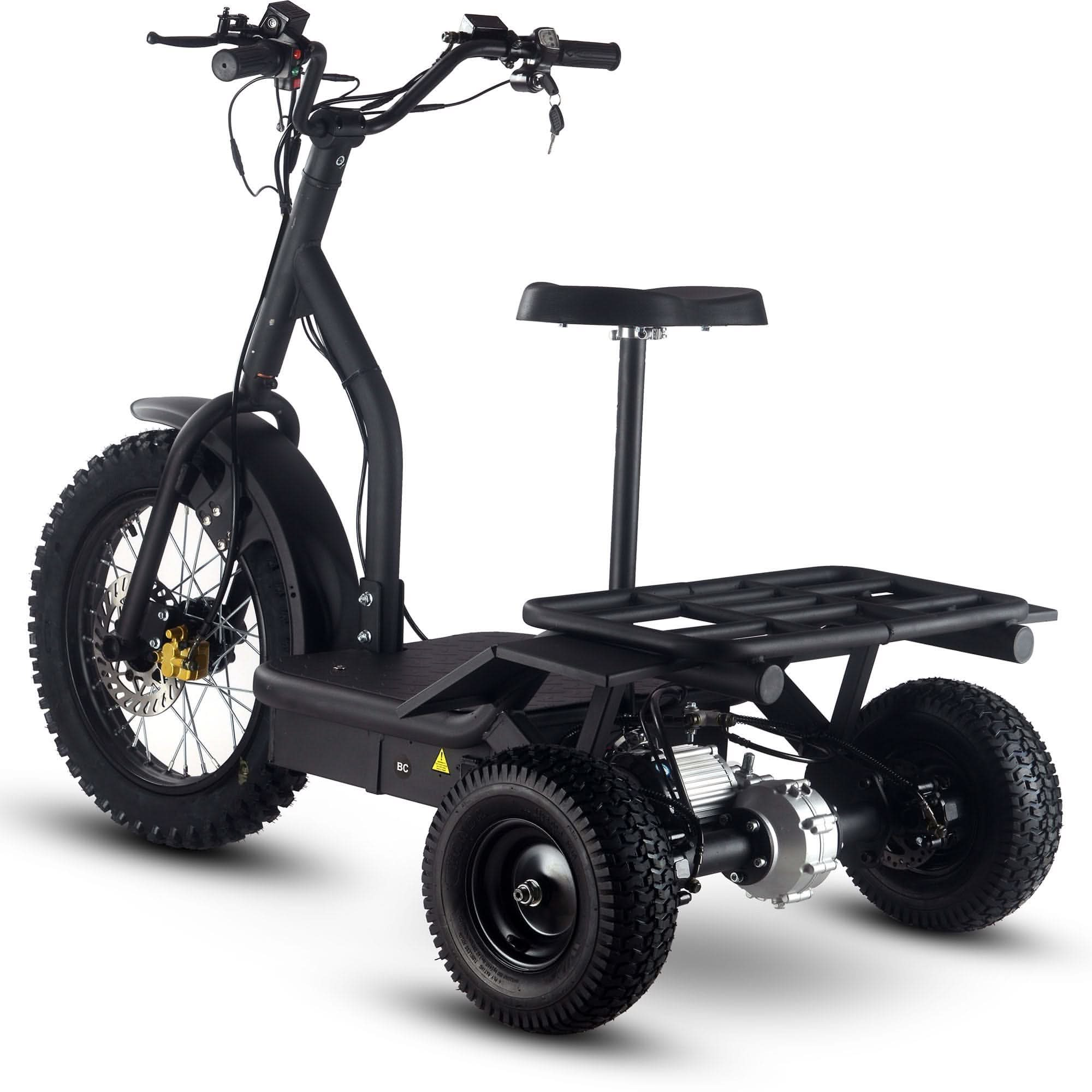 MotoTec Electric Trike 48v 1200w Top Speed 15mph