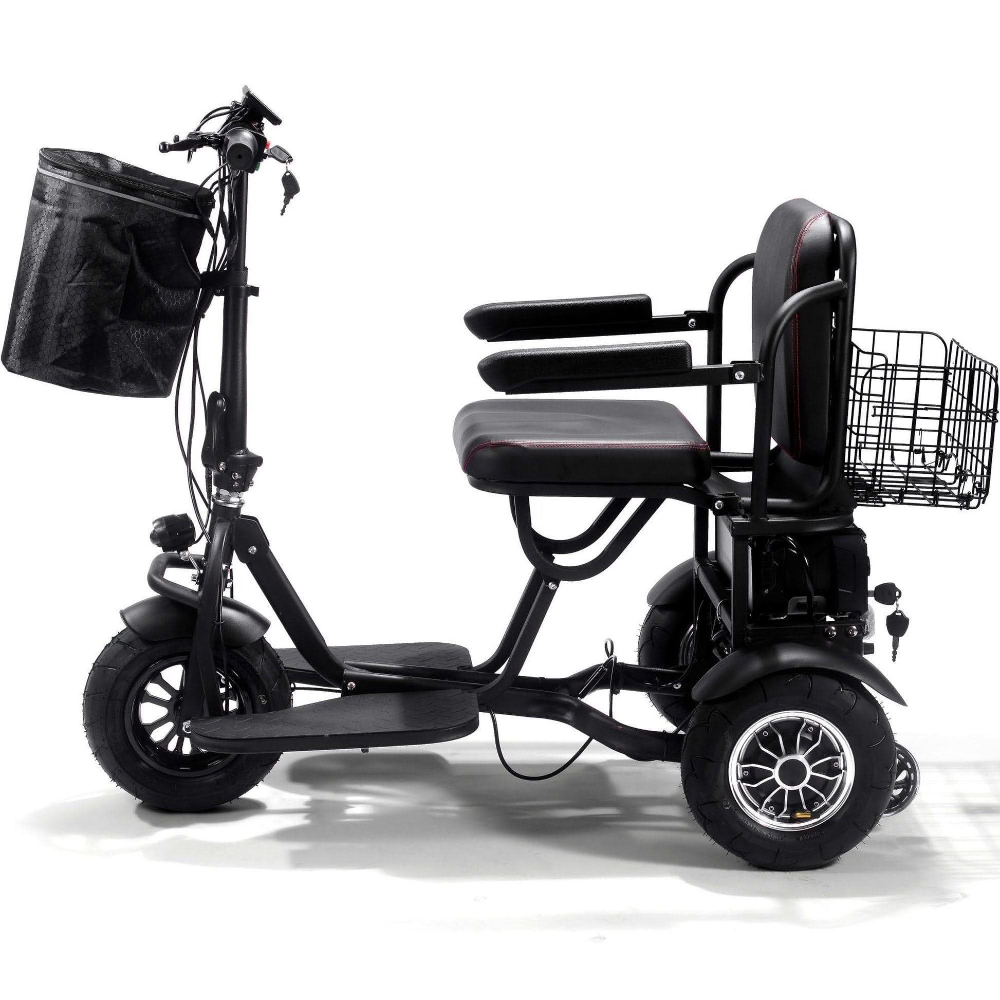 MotoTec Folding Electric Trike 48v 1000w Dual Motor Lithium Top Speed 17mph