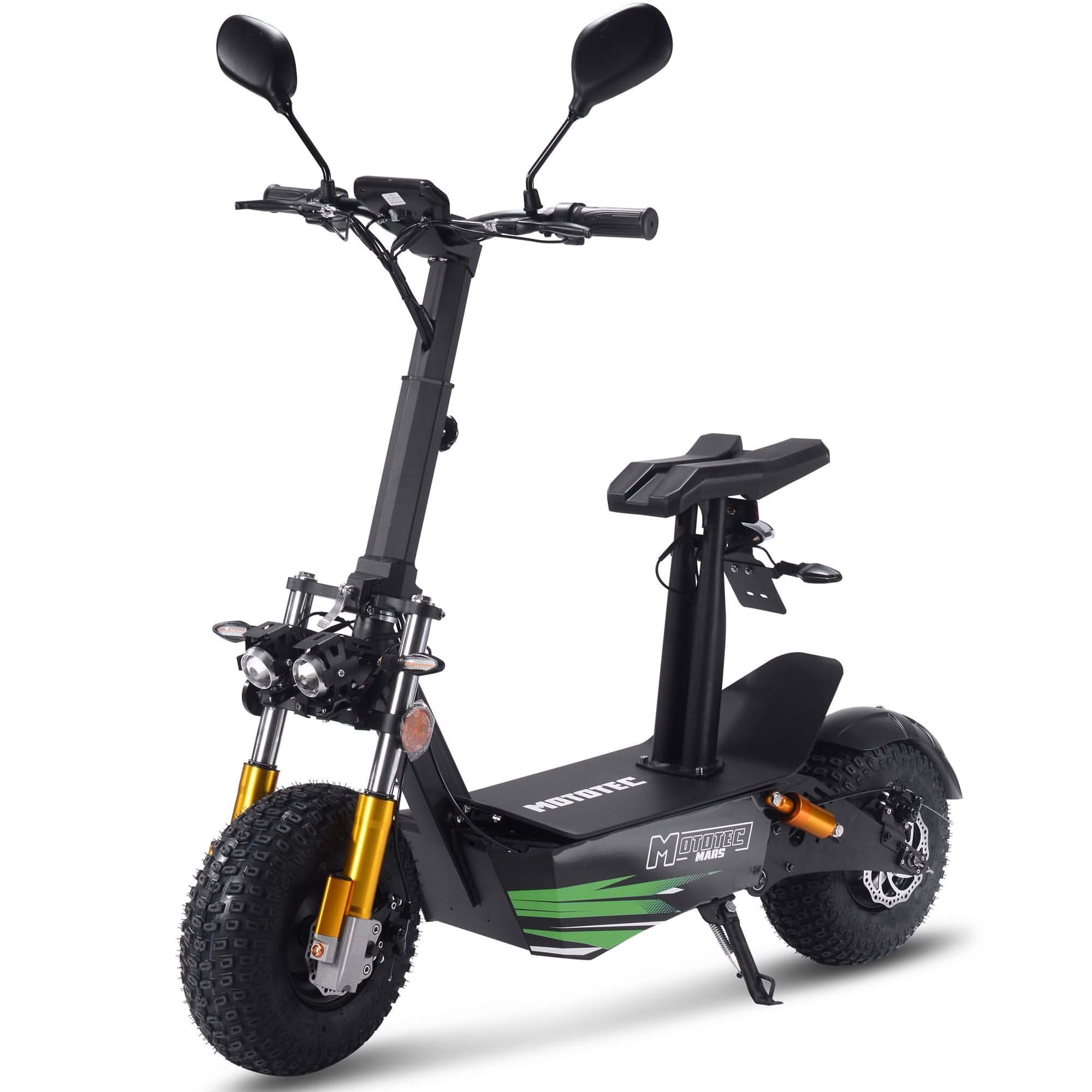 MotoTec Mars 60v 3500w Lithium Folding Electric Scooter