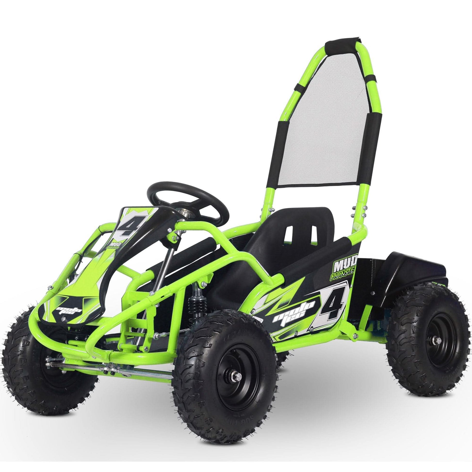 MotoTec Mud Monster 48v 1000w Electric Kids Off Road Go Kart Full Suspension Top Speed 20mph