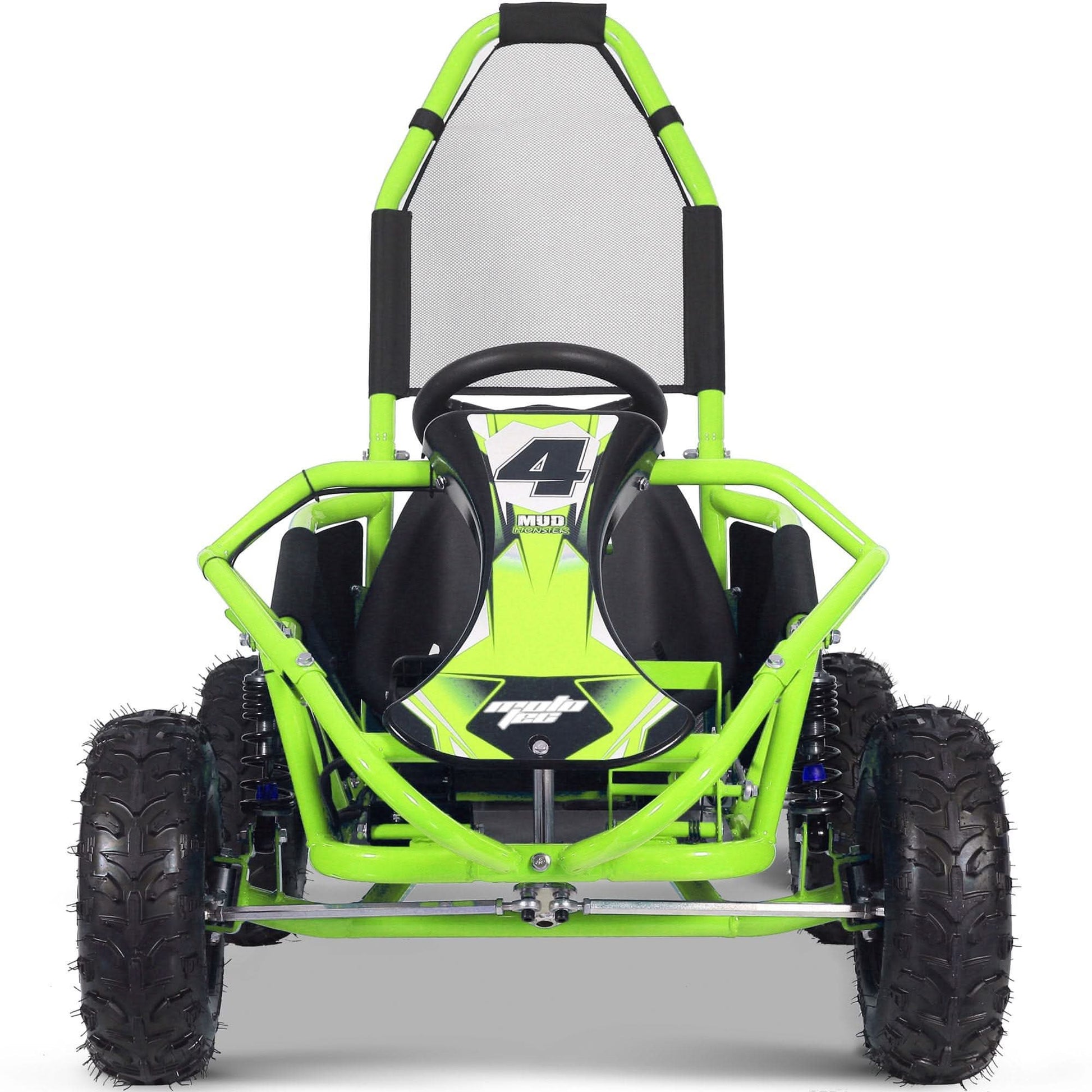 MotoTec Mud Monster 48v 1000w Electric Kids Off Road Go Kart Full Suspension Top Speed 20mph