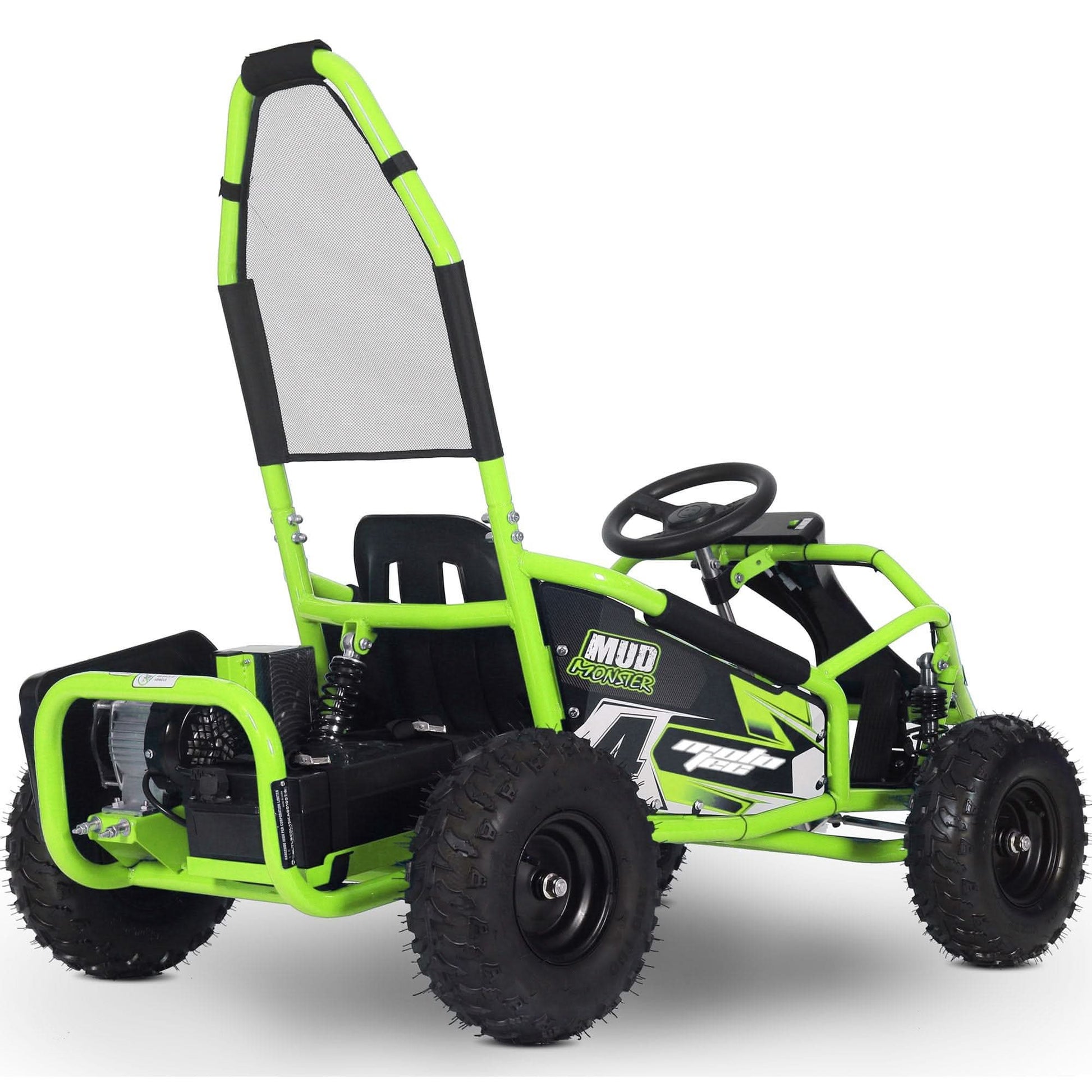 MotoTec Mud Monster 48v 1000w Electric Kids Off Road Go Kart Full Suspension Top Speed 20mph