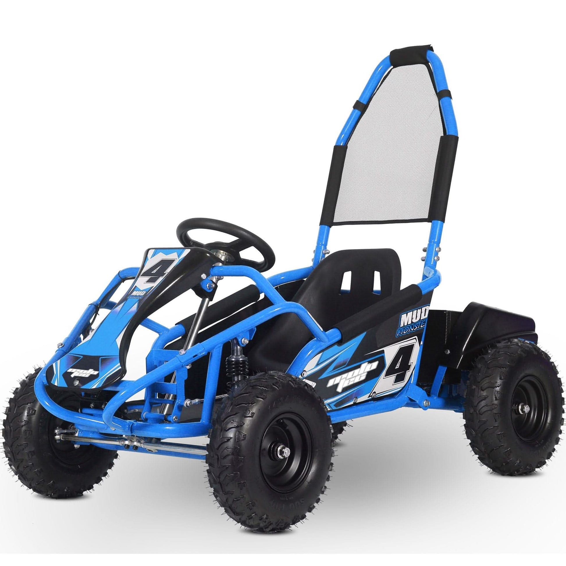 MotoTec Mud Monster 48v 1000w Electric Kids Off Road Go Kart Full Suspension Top Speed 20mph