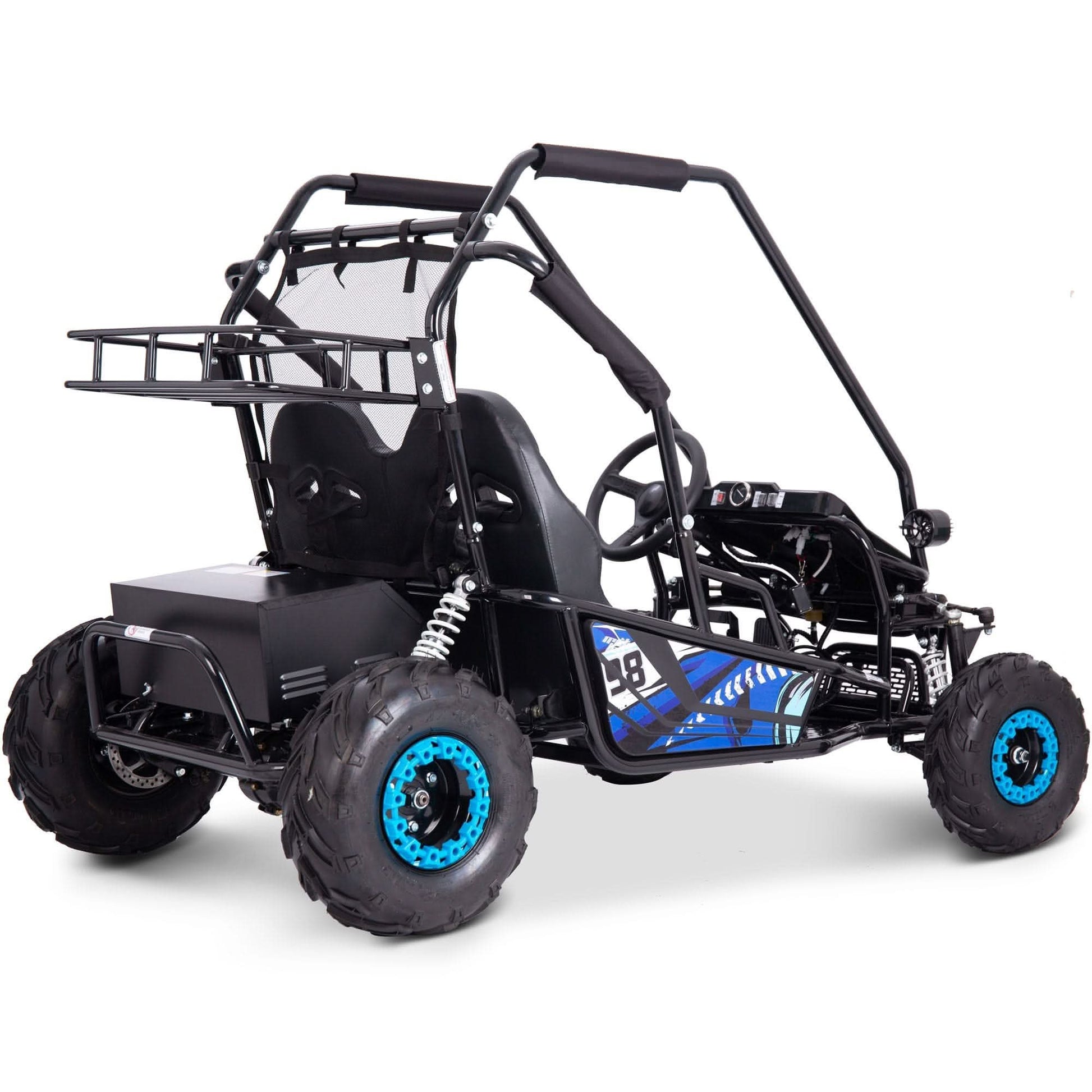 MotoTec Mud Monster XL 72V 2000W Electric Go Kart Top Speed 25mph