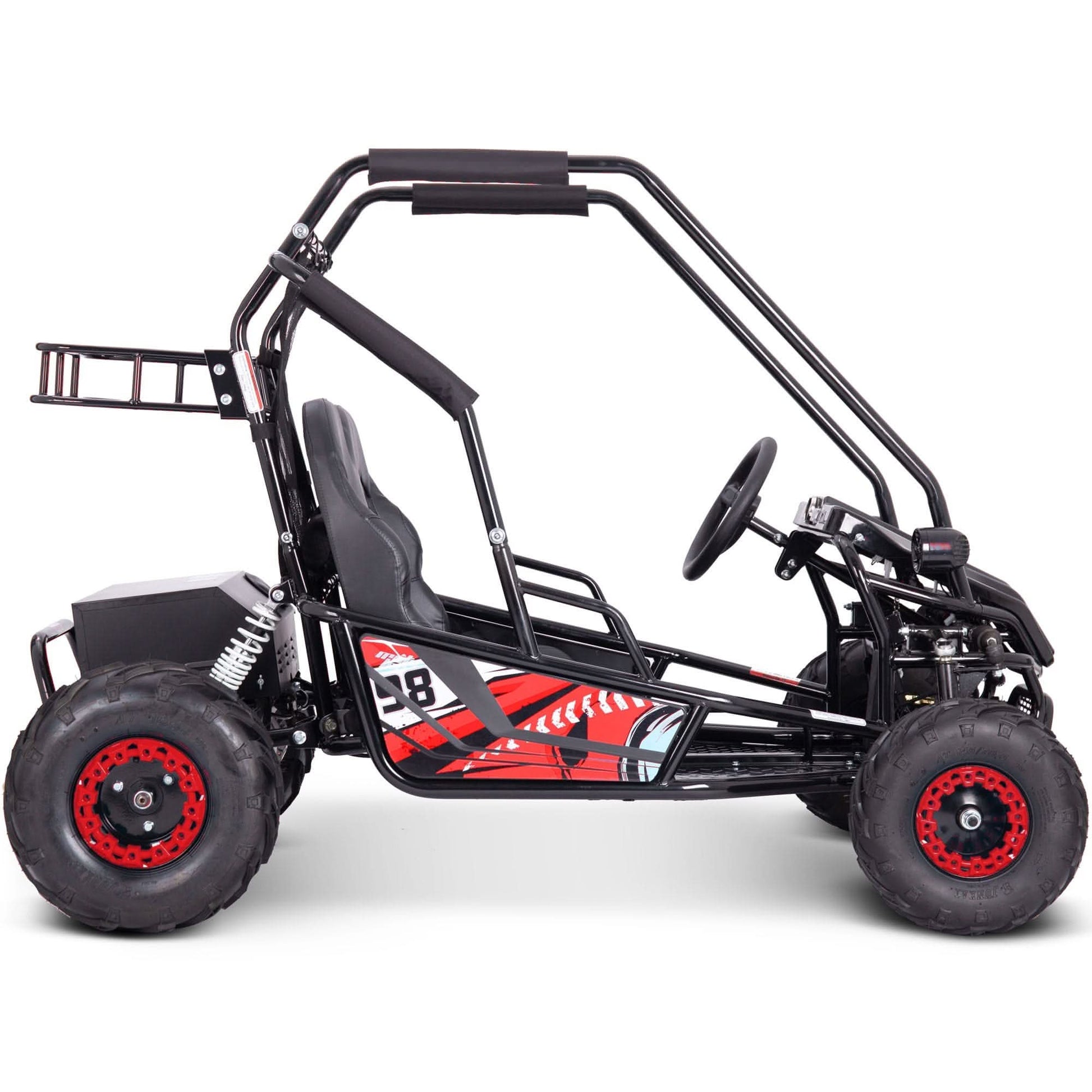 MotoTec Mud Monster XL 72V 2000W Electric Go Kart Top Speed 25mph