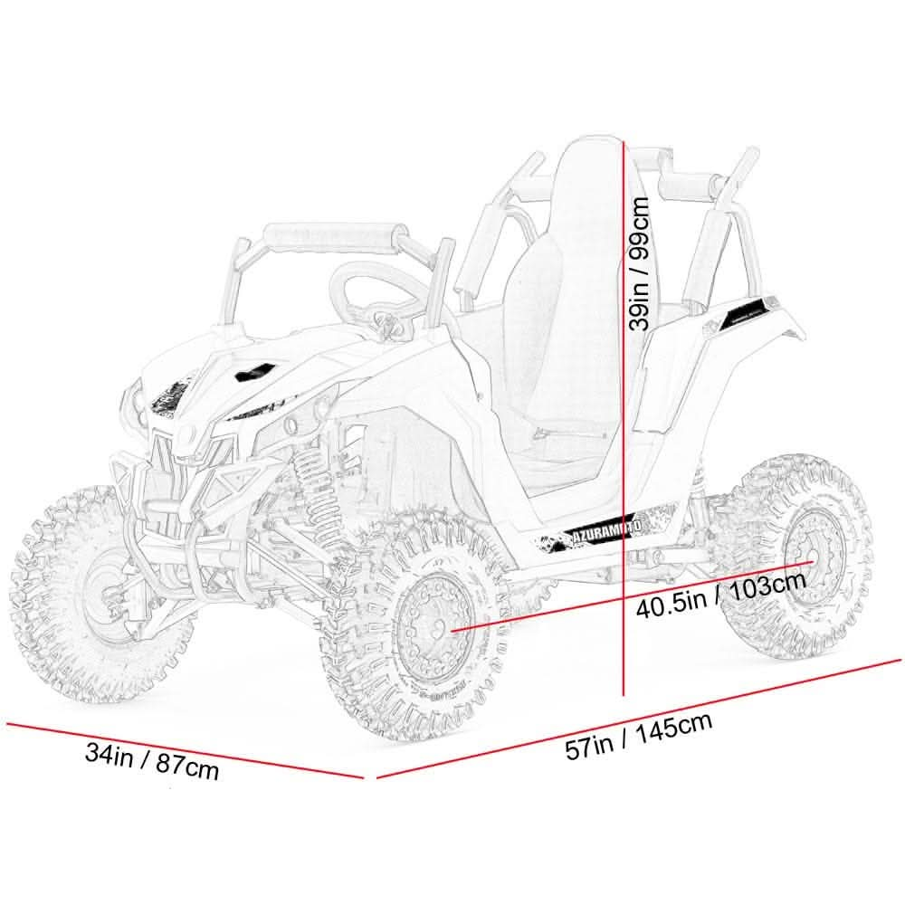 MotoTec Raider Kids UTV 48v 1200w Full Suspension Top Speed 23mph