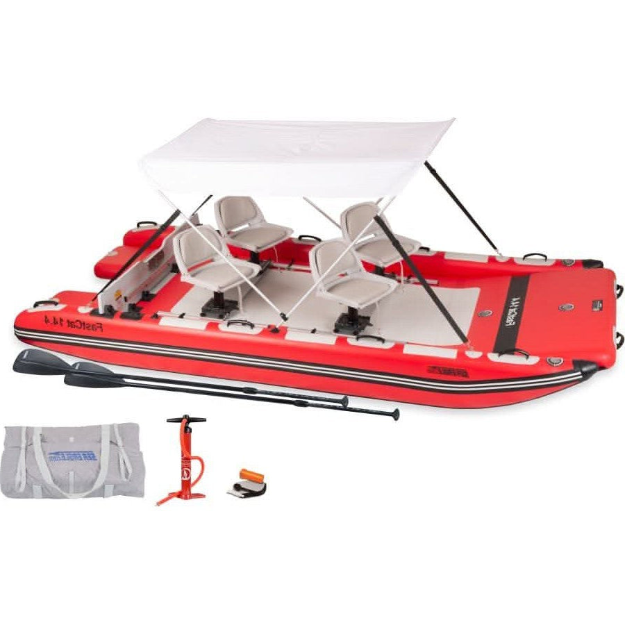 Sea Eagle FastCat14 Catamaran 4 Person Inflatable Boat