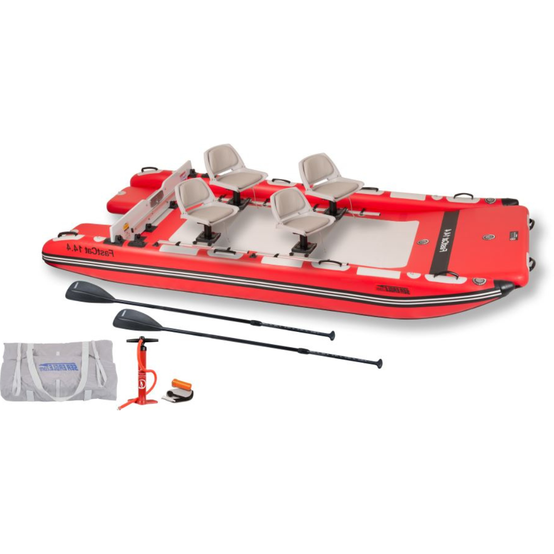 Sea Eagle FastCat14 Catamaran 4 Person Inflatable Boat