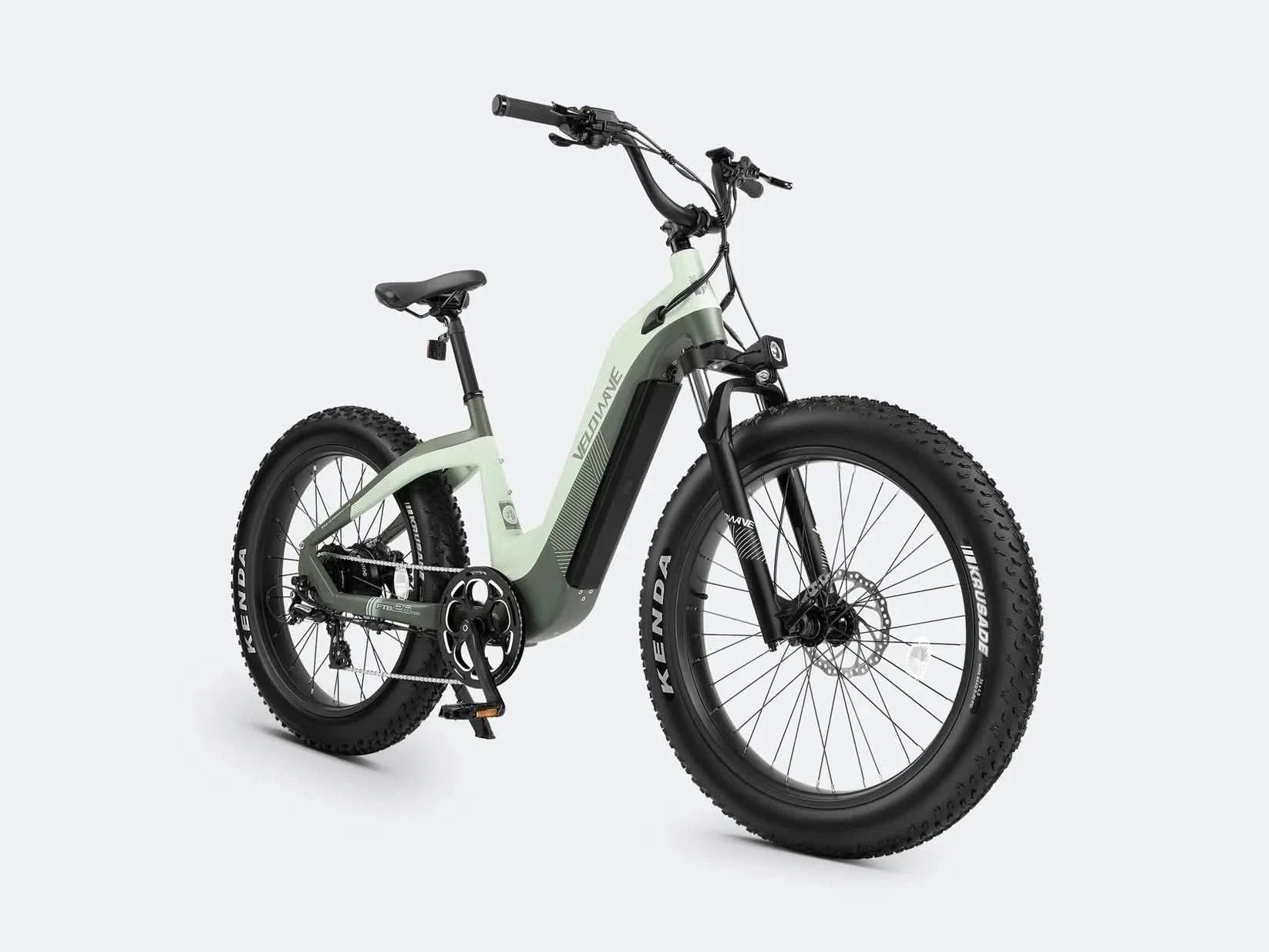 Velowave Grace 2.0 Step-Through Fat Tire Long Range Electric Bike 28mph