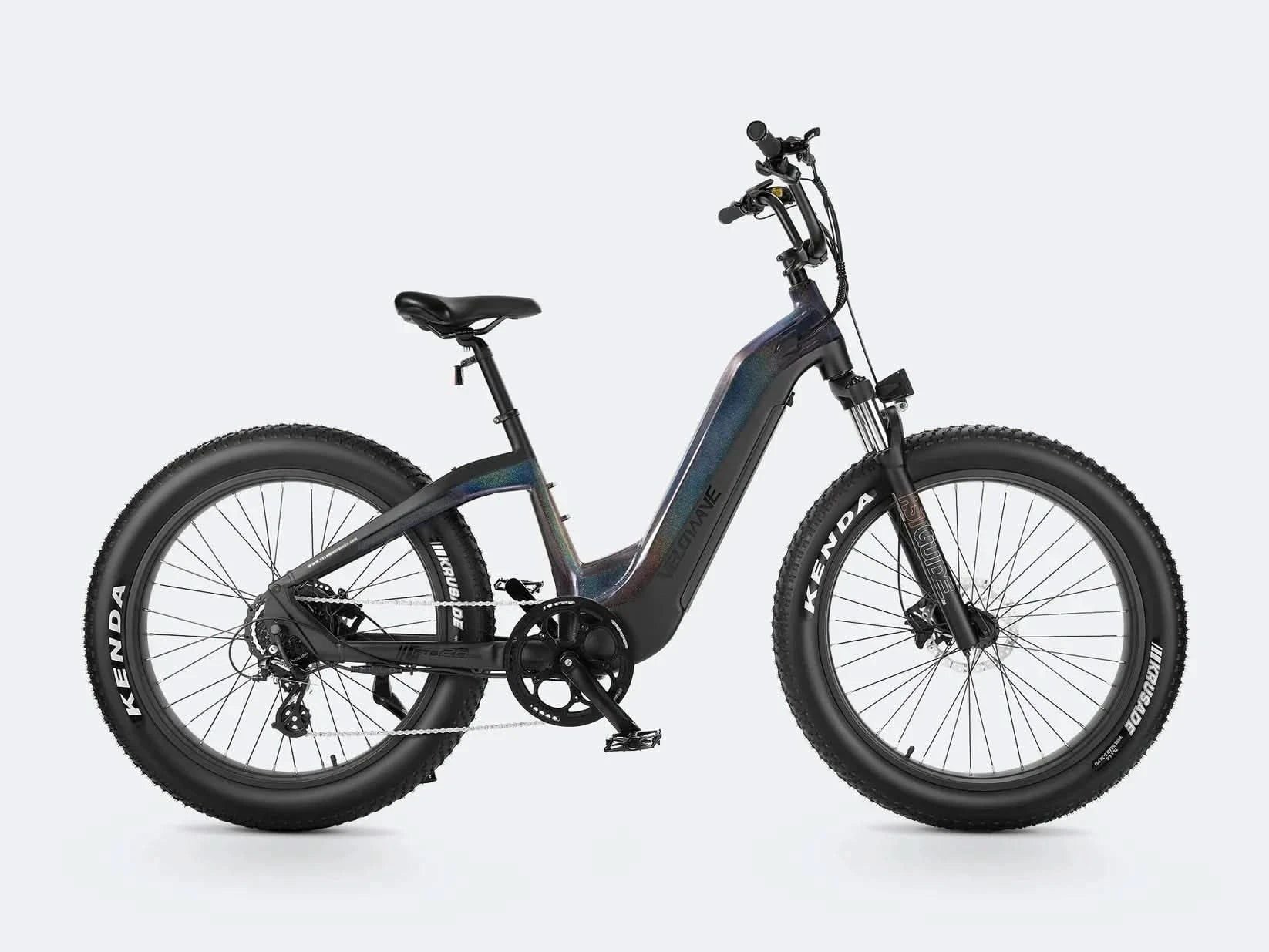 Velowave Grace 2.0 Step-Through Fat Tire Long Range Electric Bike 28mph