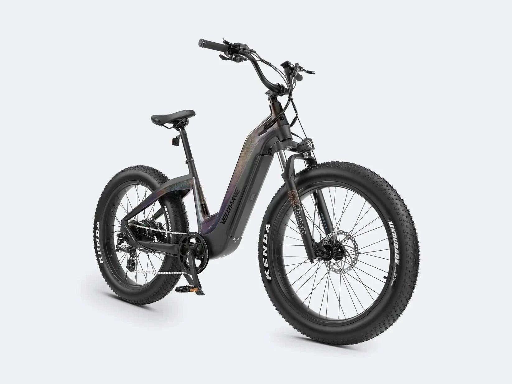 Velowave Grace 2.0 Step-Through Fat Tire Long Range Electric Bike 28mph