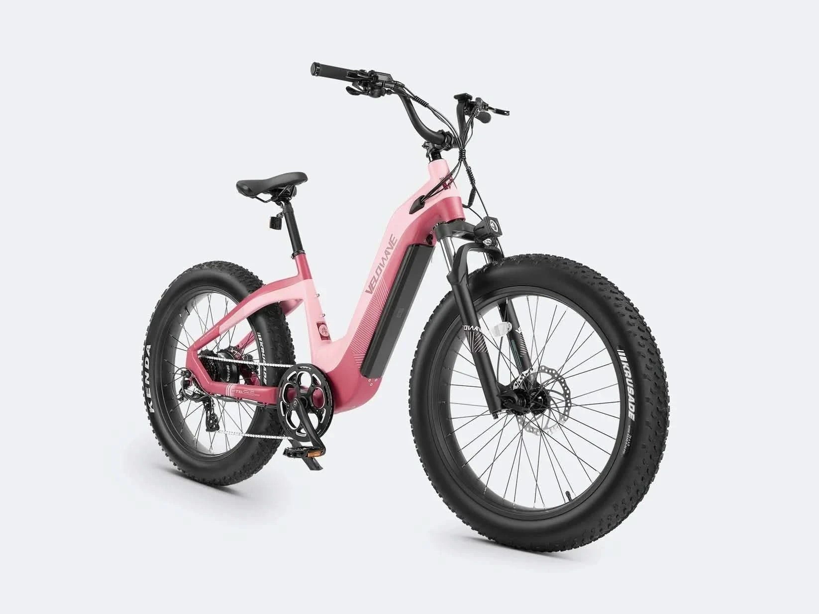 Velowave Grace 2.0 Step-Through Fat Tire Long Range Electric Bike 28mph