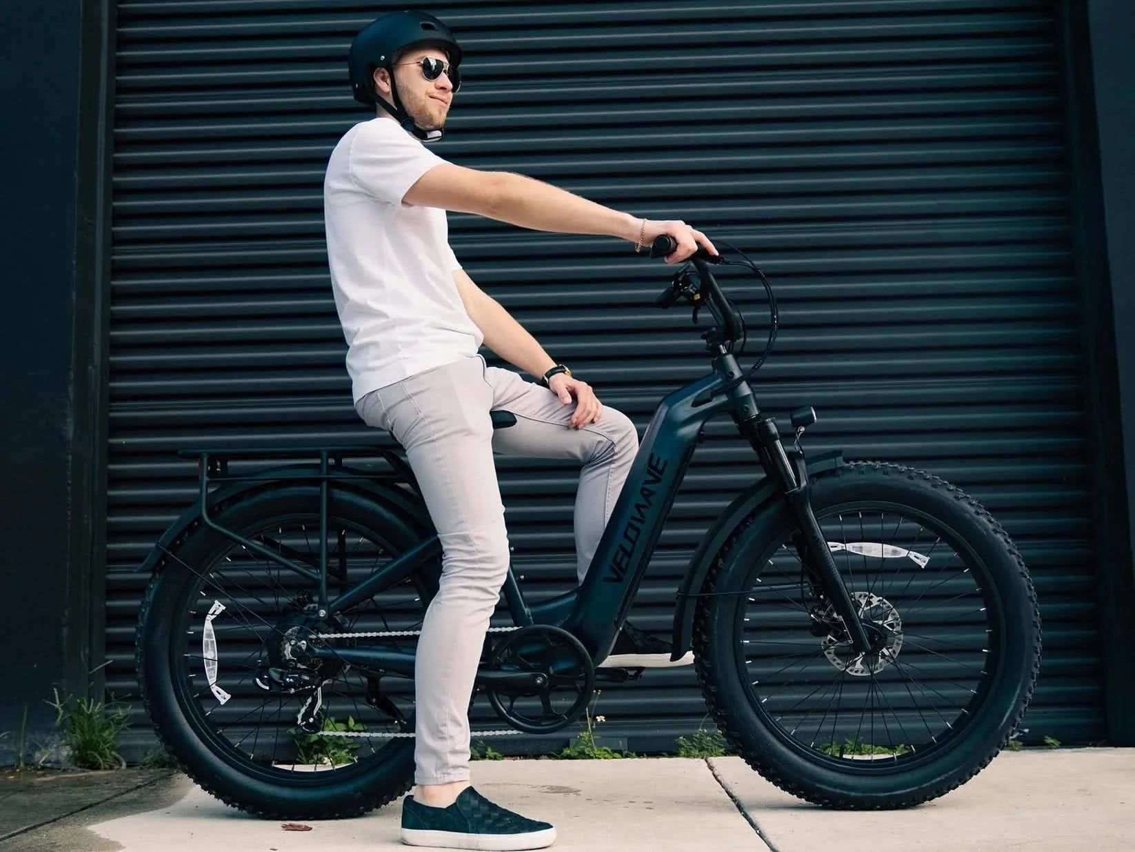 Velowave Ranger 2.0 Step-Thru Fat Tire Long Range Electric Bike 28mph