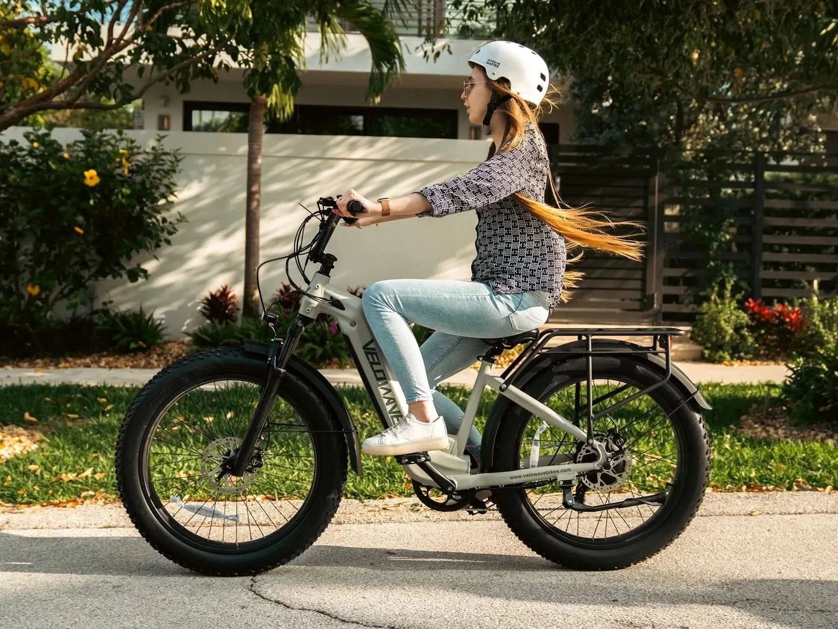 Velowave Ranger 2.0 Step-Thru Fat Tire Long Range Electric Bike 28mph