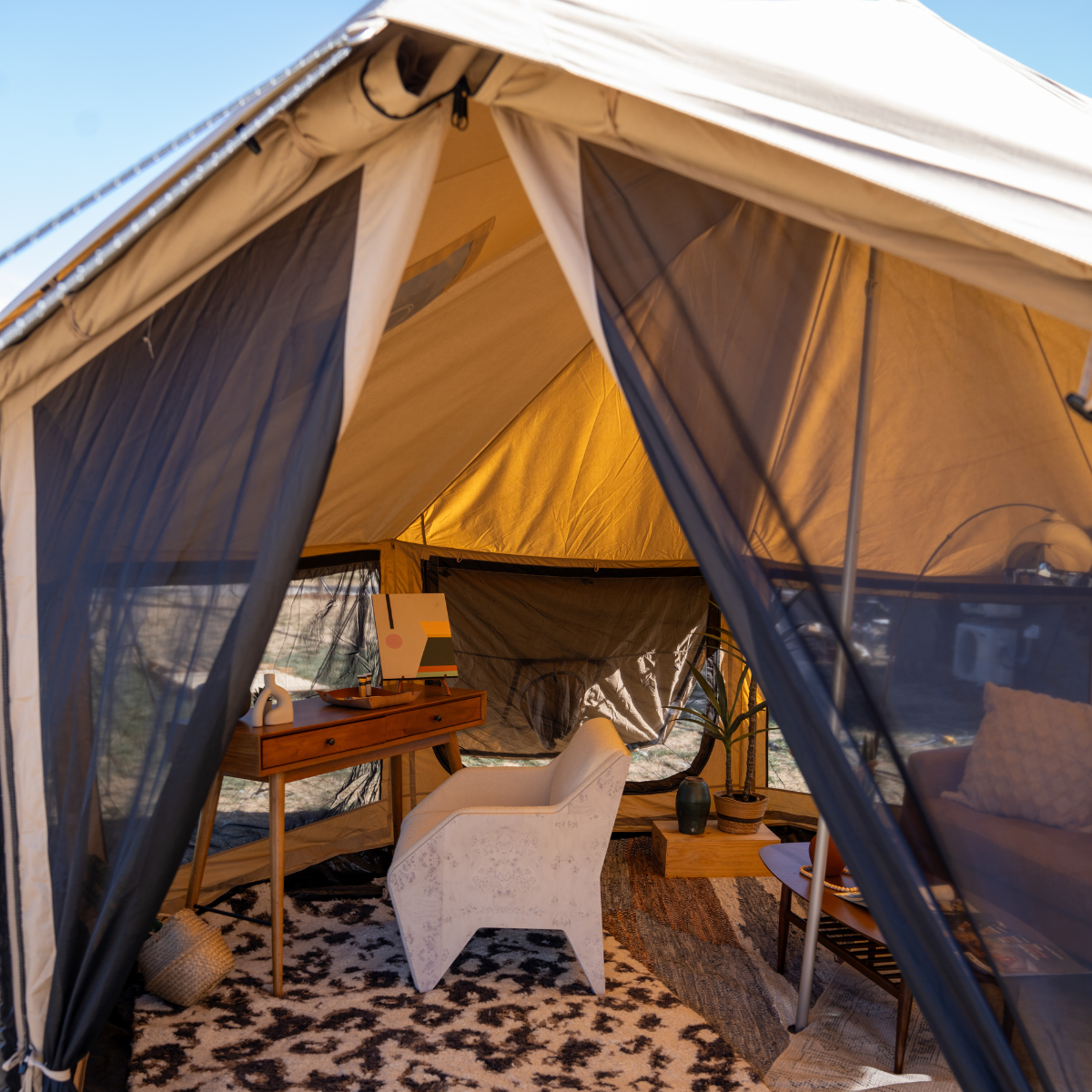 White Duck Outdoors 14' Altimus Bell Tent Four Season Canvas Glamping Tent