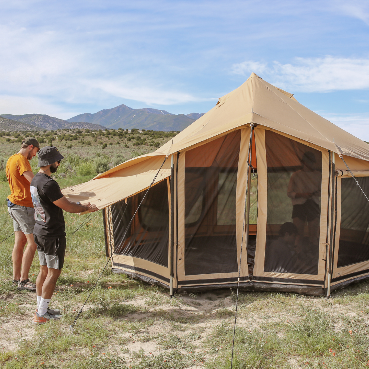 White Duck Outdoors 14' Altimus Bell Tent Four Season Canvas Glamping Tent