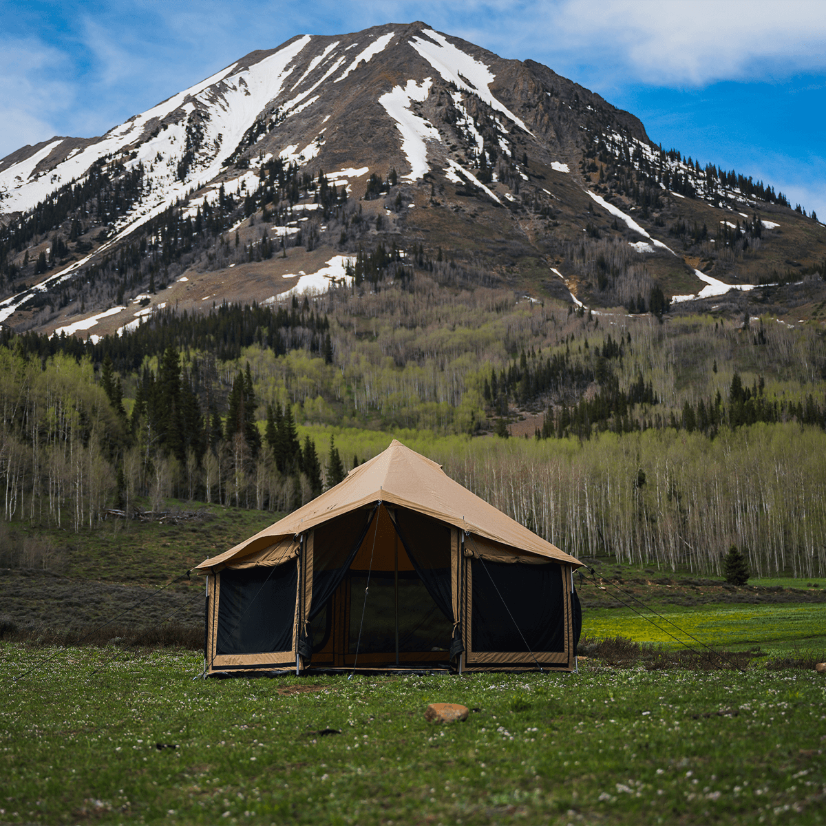 White Duck Outdoors 14' Altimus Bell Tent Four Season Canvas Glamping Tent