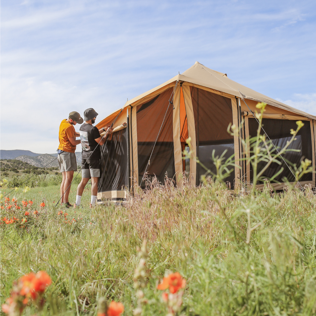 White Duck Outdoors 14' Altimus Bell Tent Four Season Canvas Glamping Tent