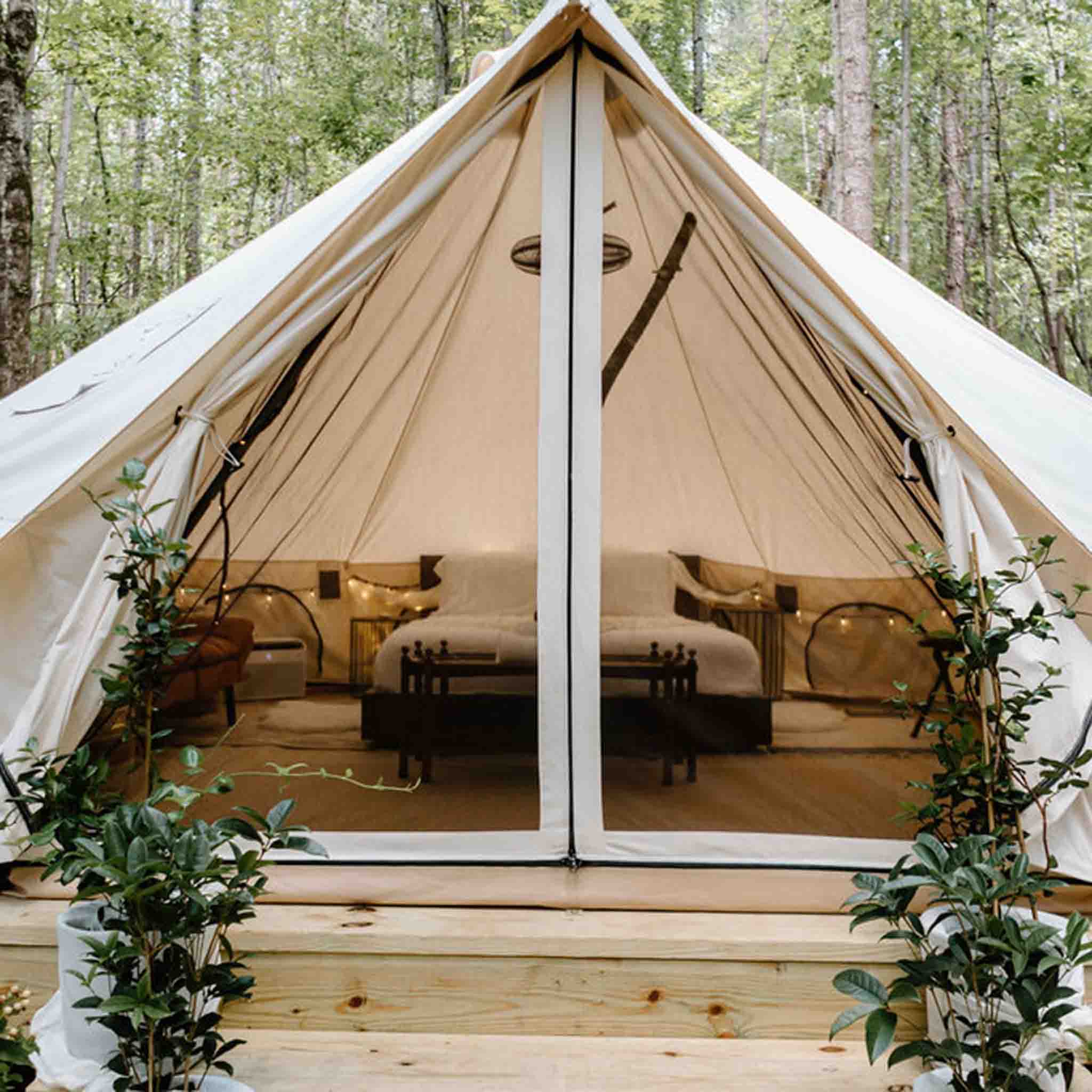 White Duck Outdoors 13' Avalon Bell Tent Family Camping Luxury Yurt