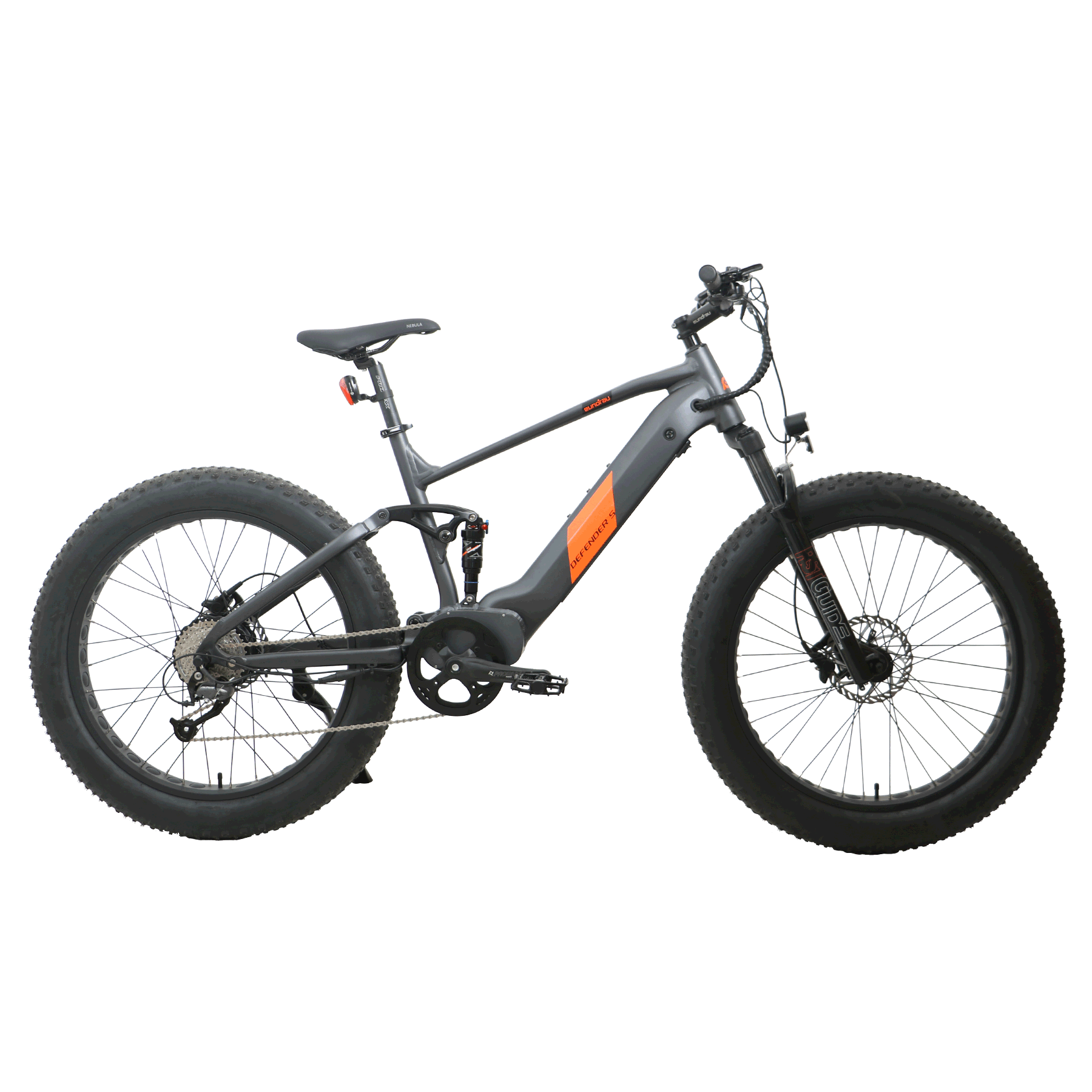 Eunorau DEFENDER-S AWD Dual Suspension Fat Tire Electric Mountain Bike Top Speed 20mph