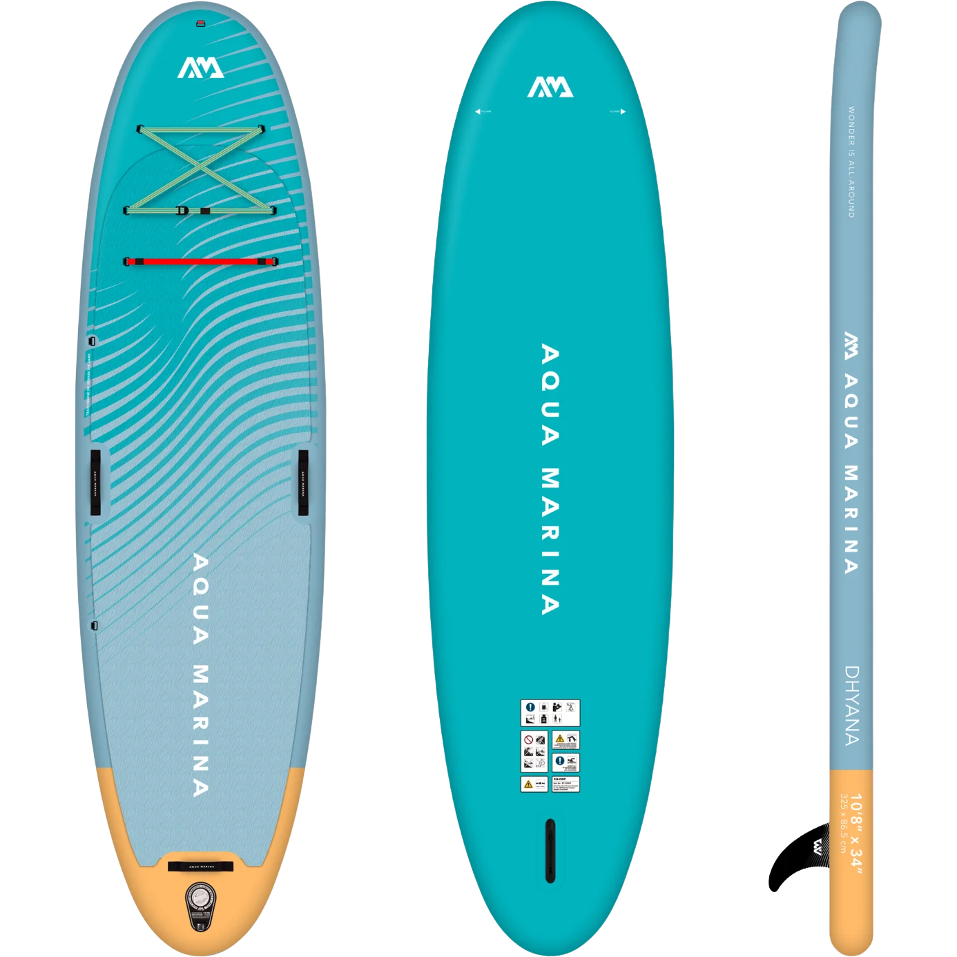 Aqua Marina BT-23DHP Dhyana 10'8" Inflatable Stand Up Paddle Board Fitness Series New